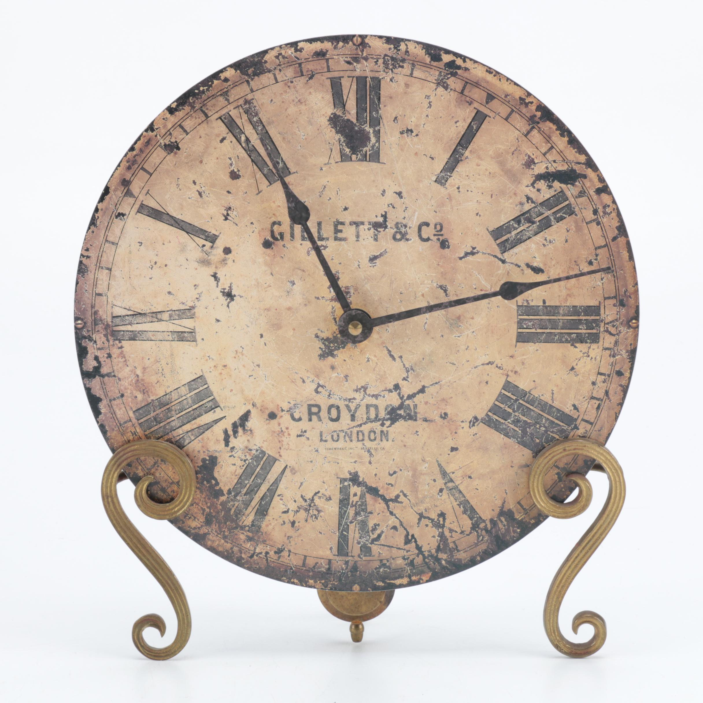 Round Table Clock by Timeworks Clock of Berkeley, California EBTH