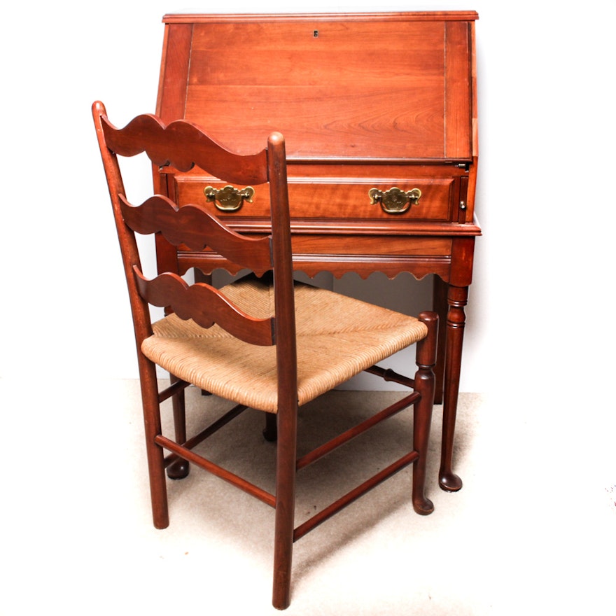 Pennsylvania House Maple Drop Front Desk Ebth Pennsylvania House Maple Drop Front Desk