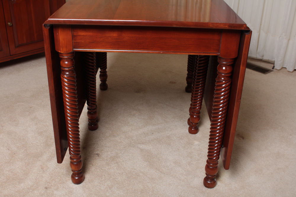 Willet Furniture Wildwood Cherry Dropleaf Dining Table EBTH