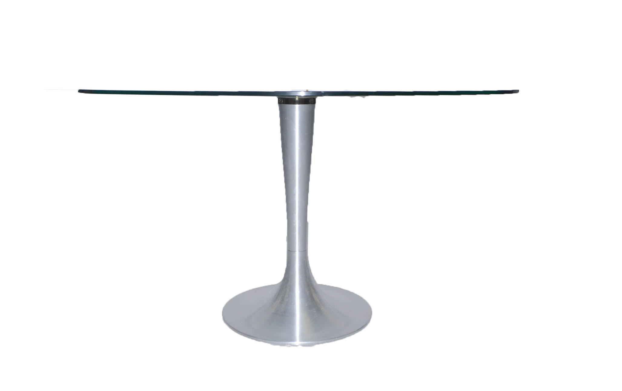 Modern Glass Top Tulip Dining Table EBTH
