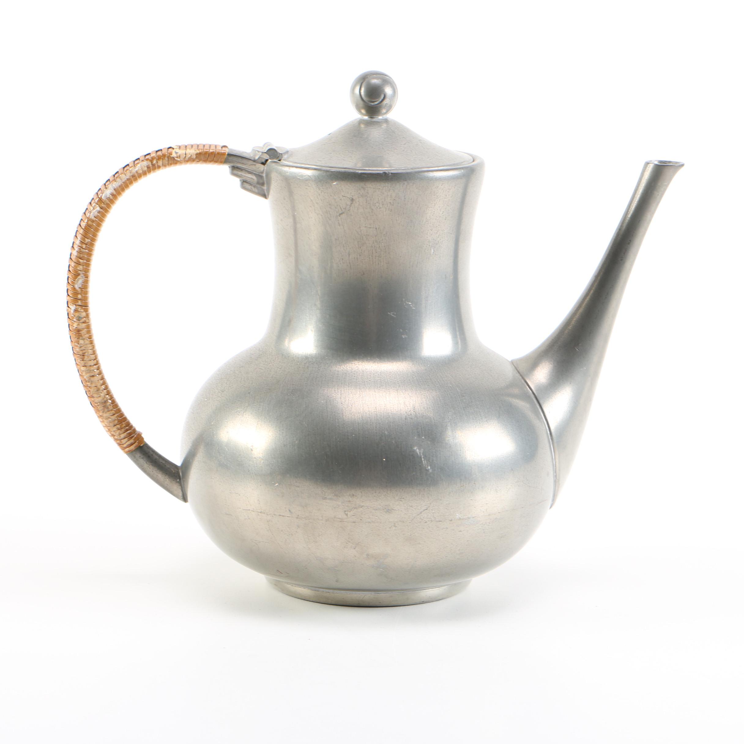 K.M.D.Tiel Royal Holland Mid Century Modern Pewter Tea Set EBTH