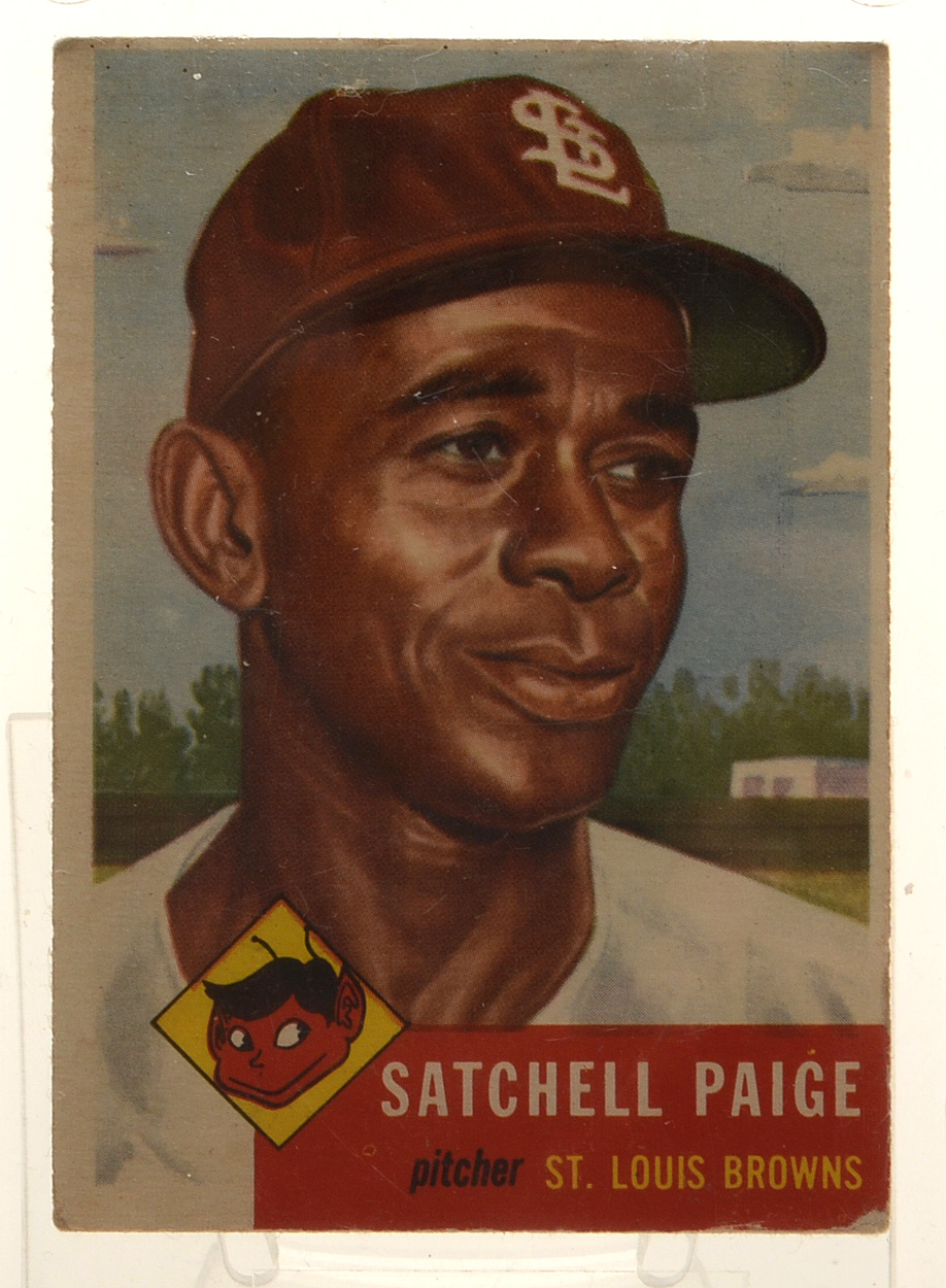 1953 Satchel Paige Topps "Rookie" Baseball Card EBTH