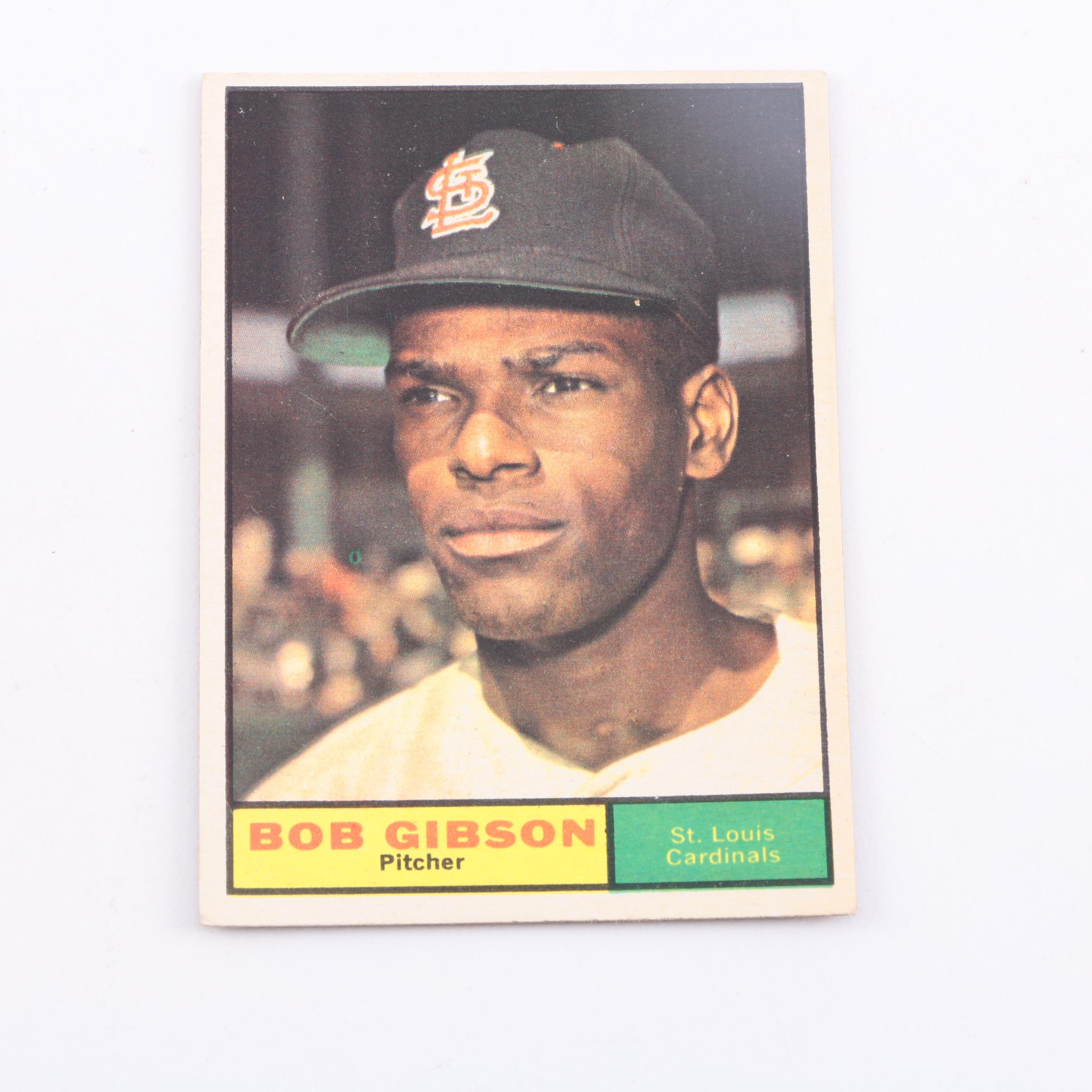 Pair of Bob Gibson Baseball Cards EBTH
