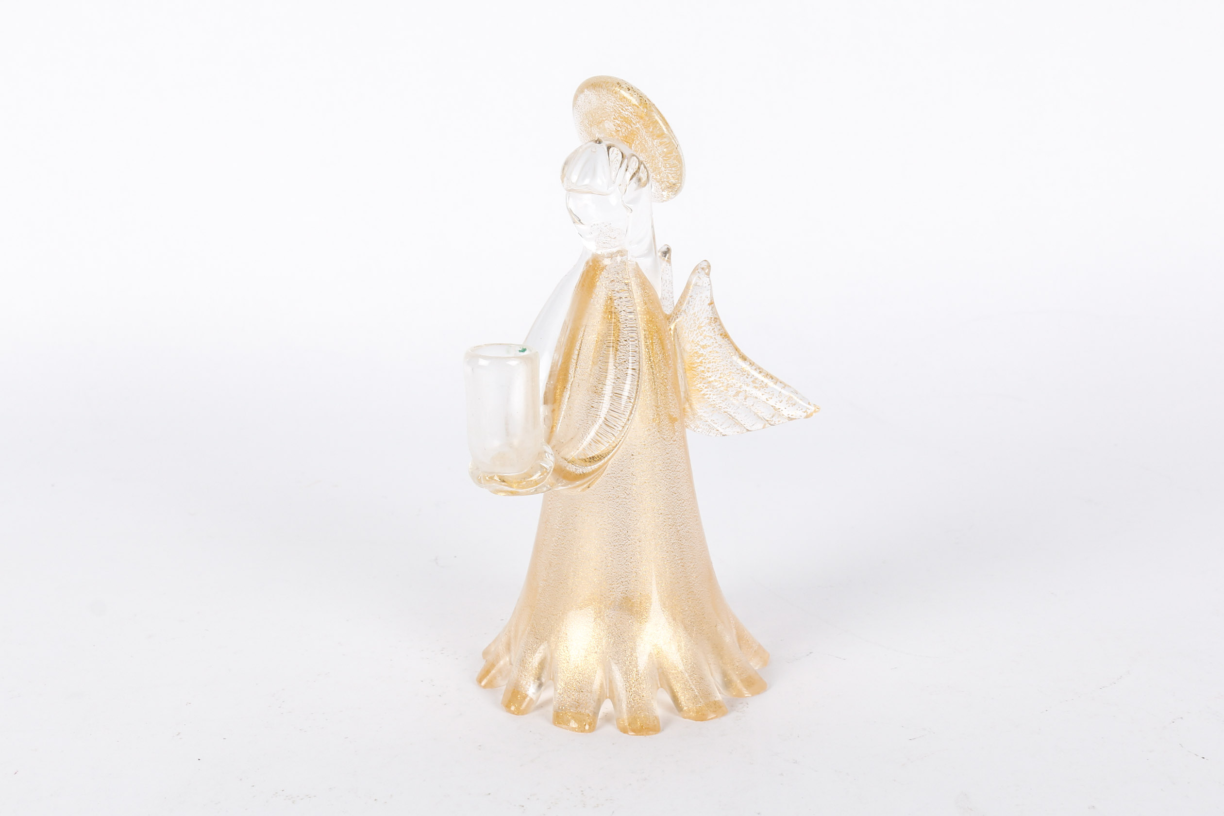 Murano Glass Angel Candle Holder EBTH