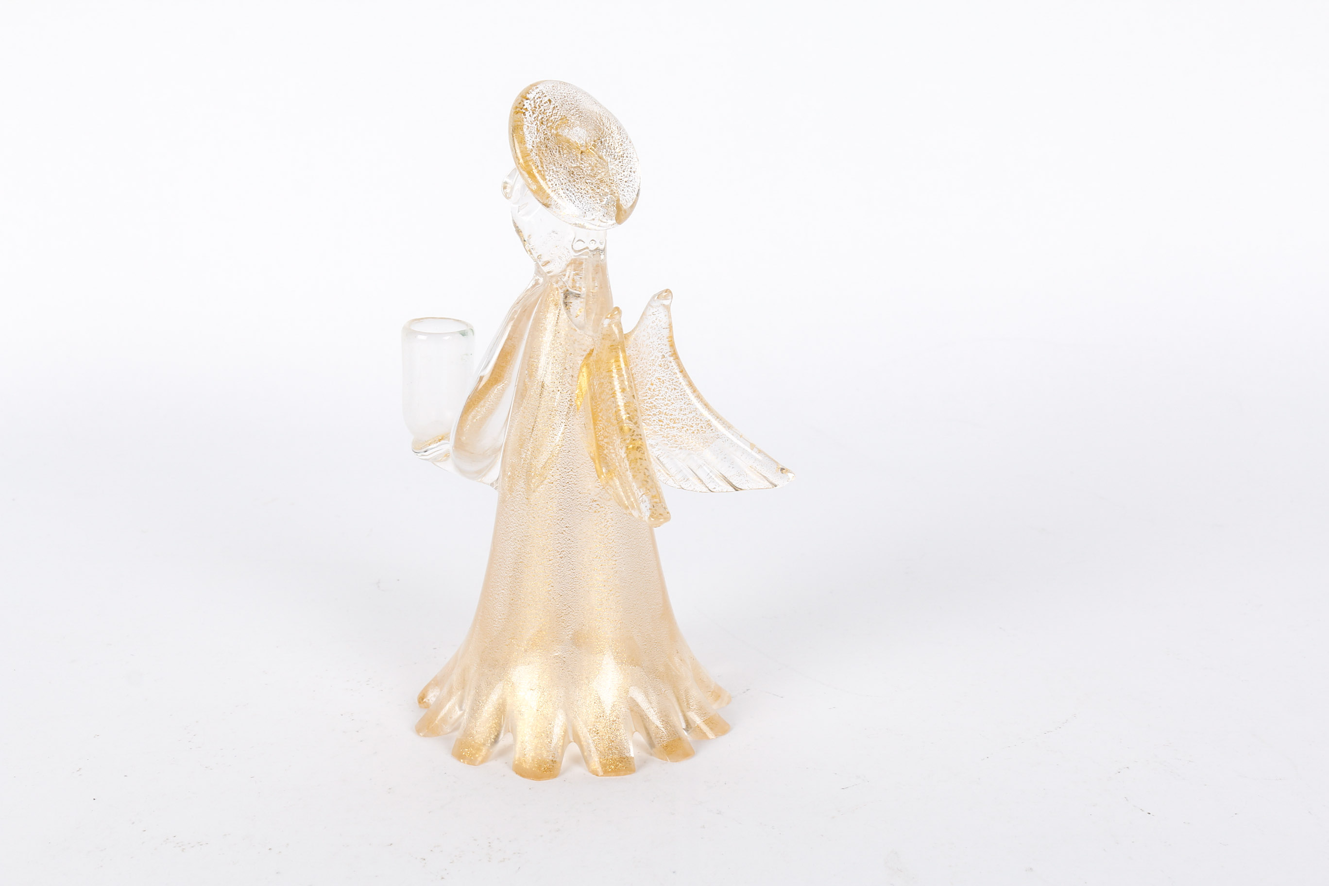 Murano Glass Angel Candle Holder EBTH