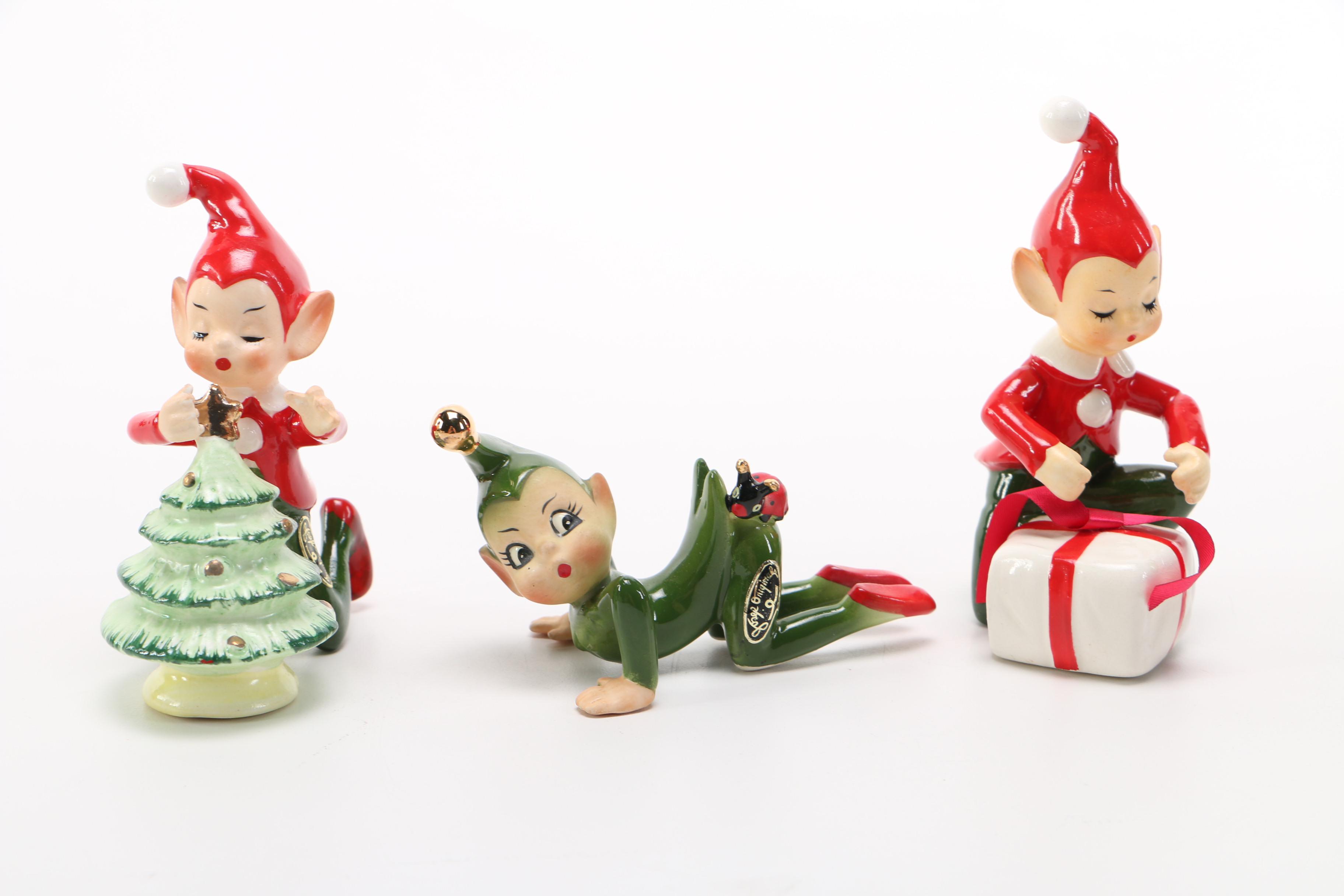 Assorted Japanese Elf Figurines EBTH