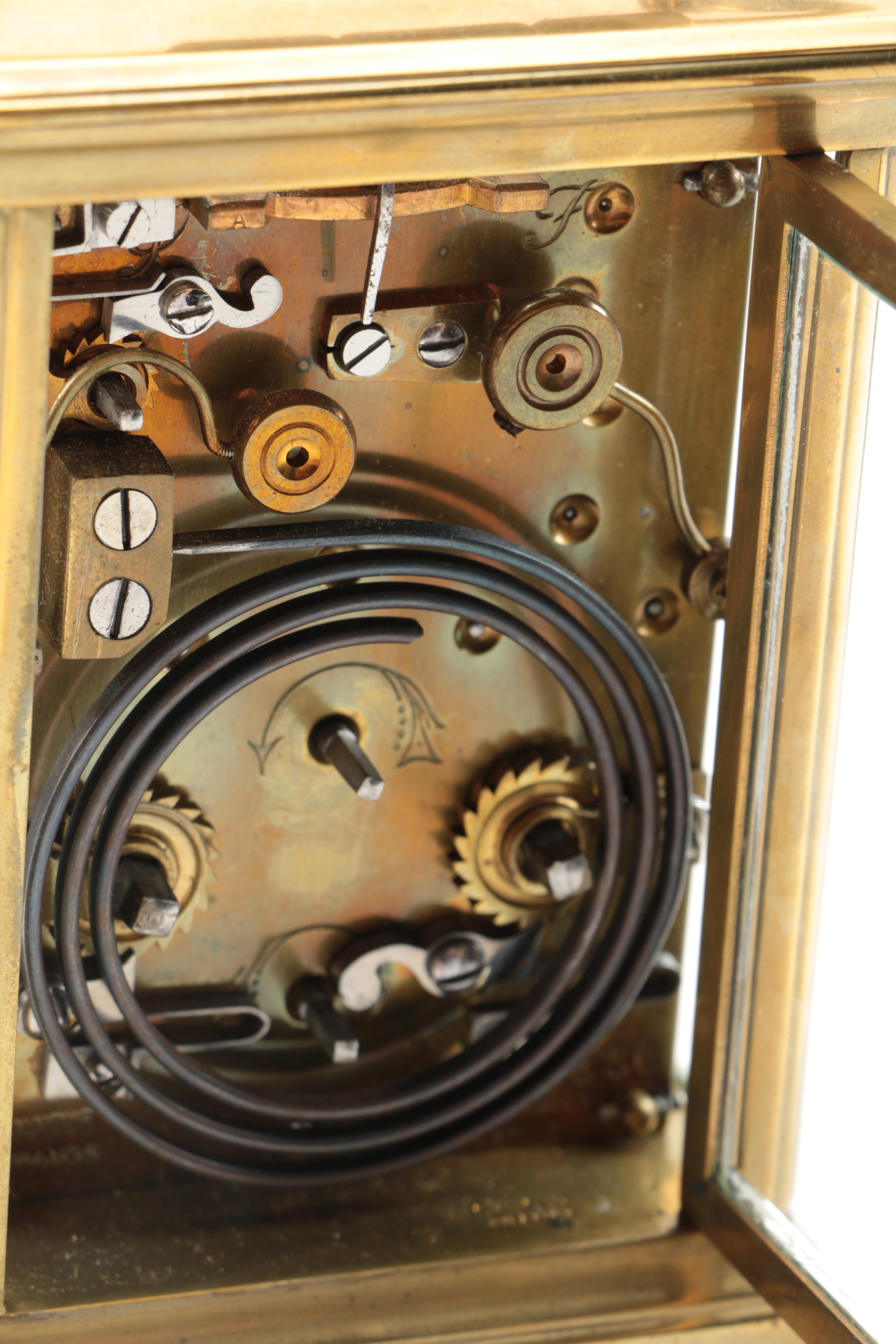 Vintage French Desk Clock With Brass Case EBTH