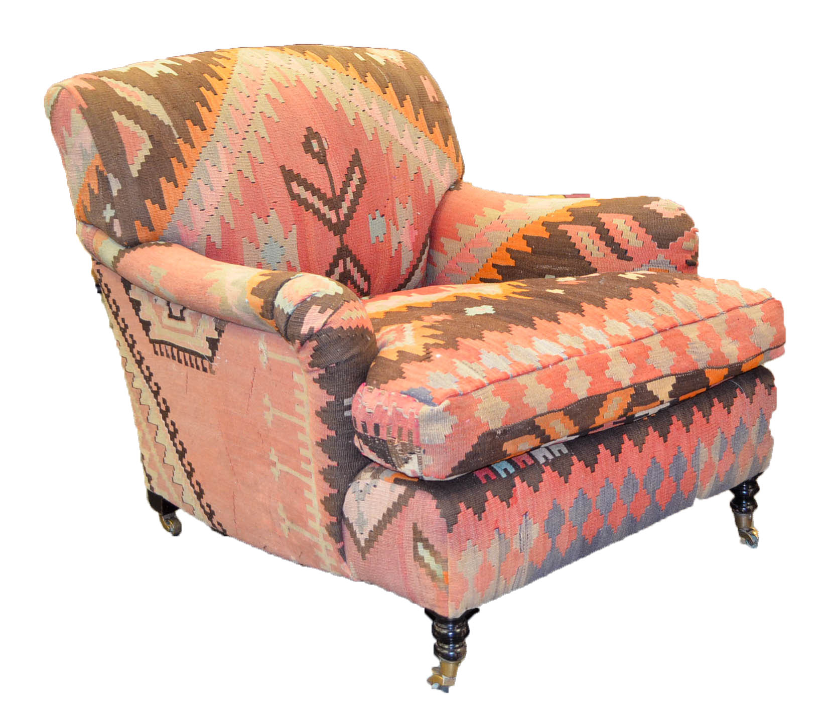 Kilim Upholstered Armchairs EBTH