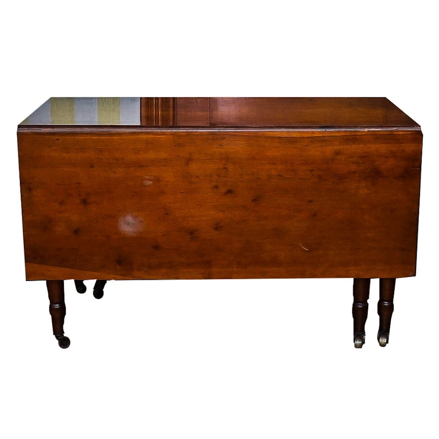 Antique Cherry Gateleg Drop Leaf Dining Table Ebth