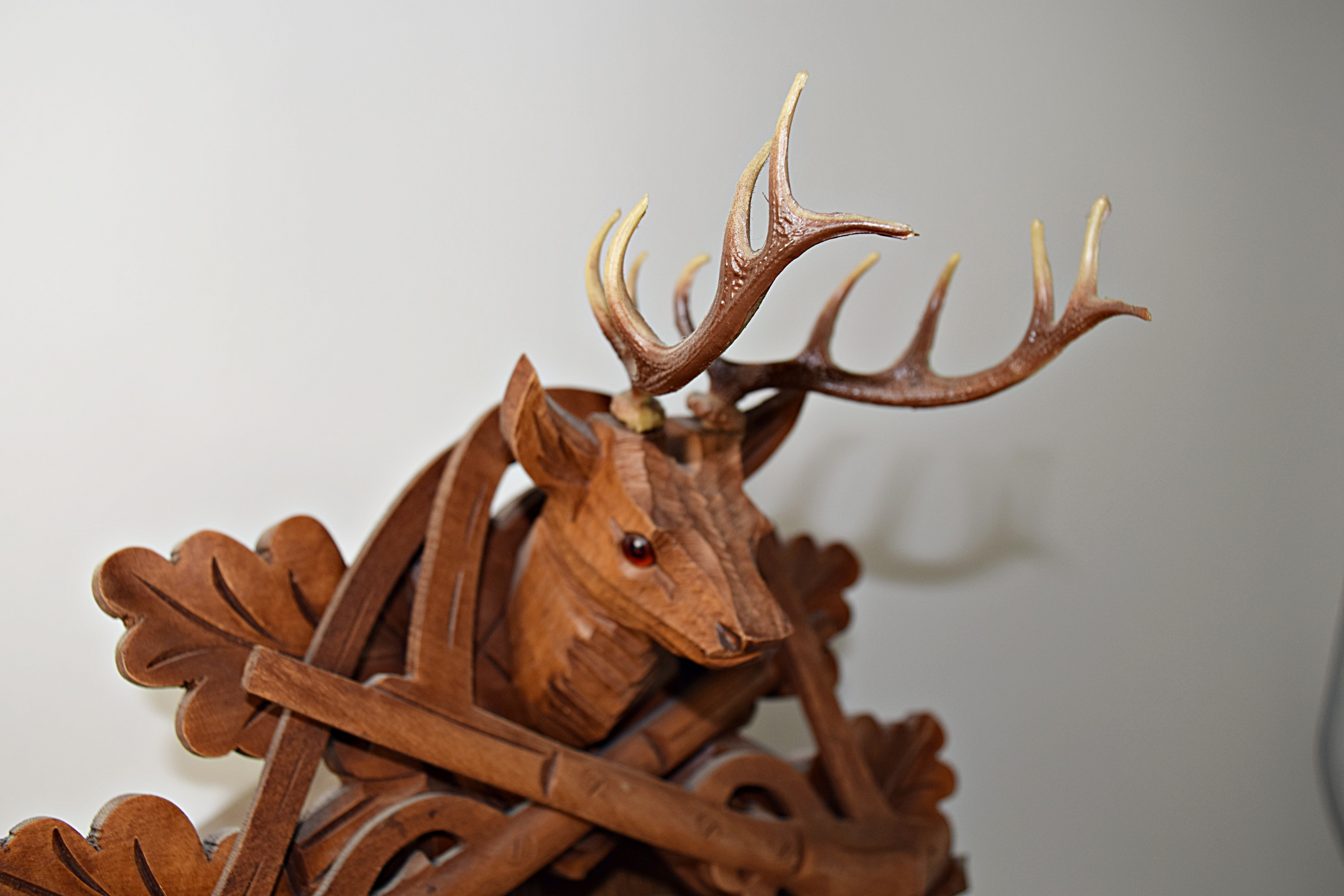 Cuendet Wooden Swiss Musical Movement Wall Clock EBTH