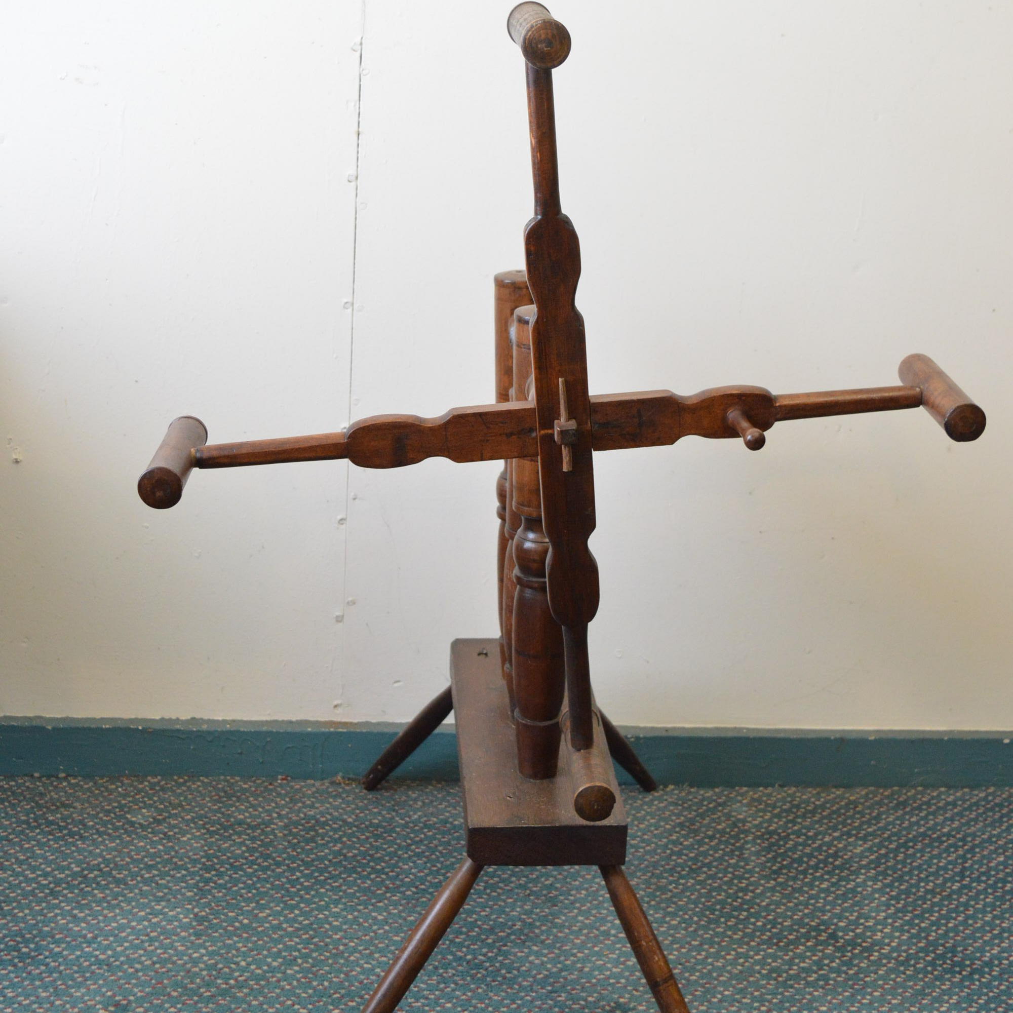 Antique Spinner's Weasel Yarn Winder EBTH