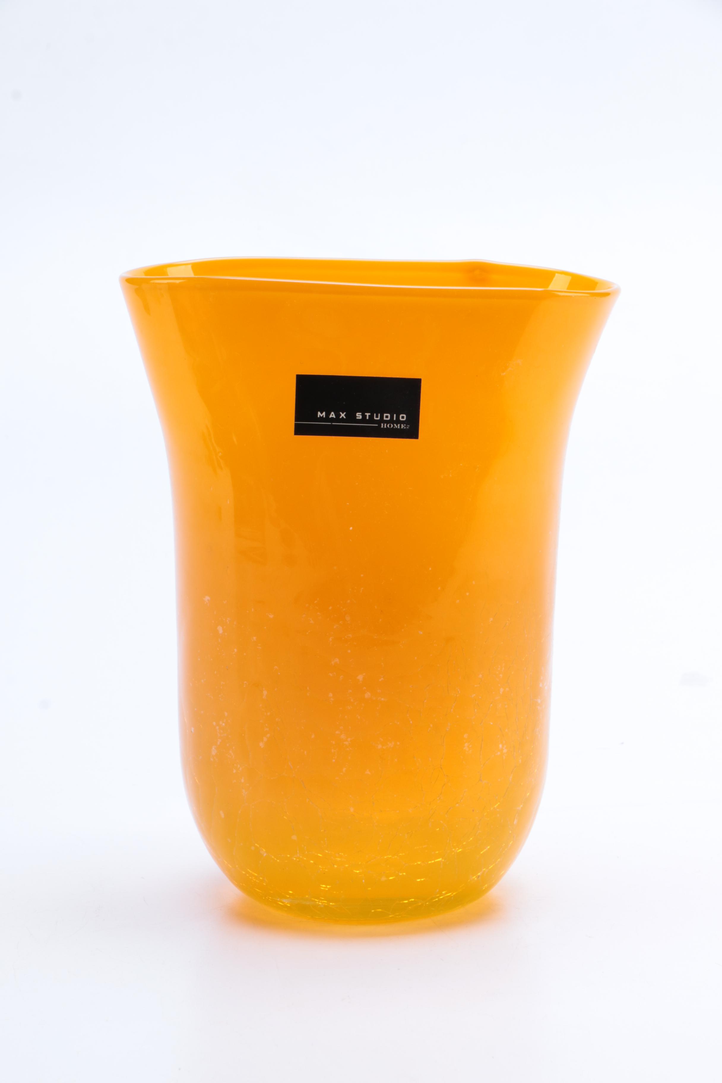 Decorative Glass Vases Featuring Max Studio Home EBTH