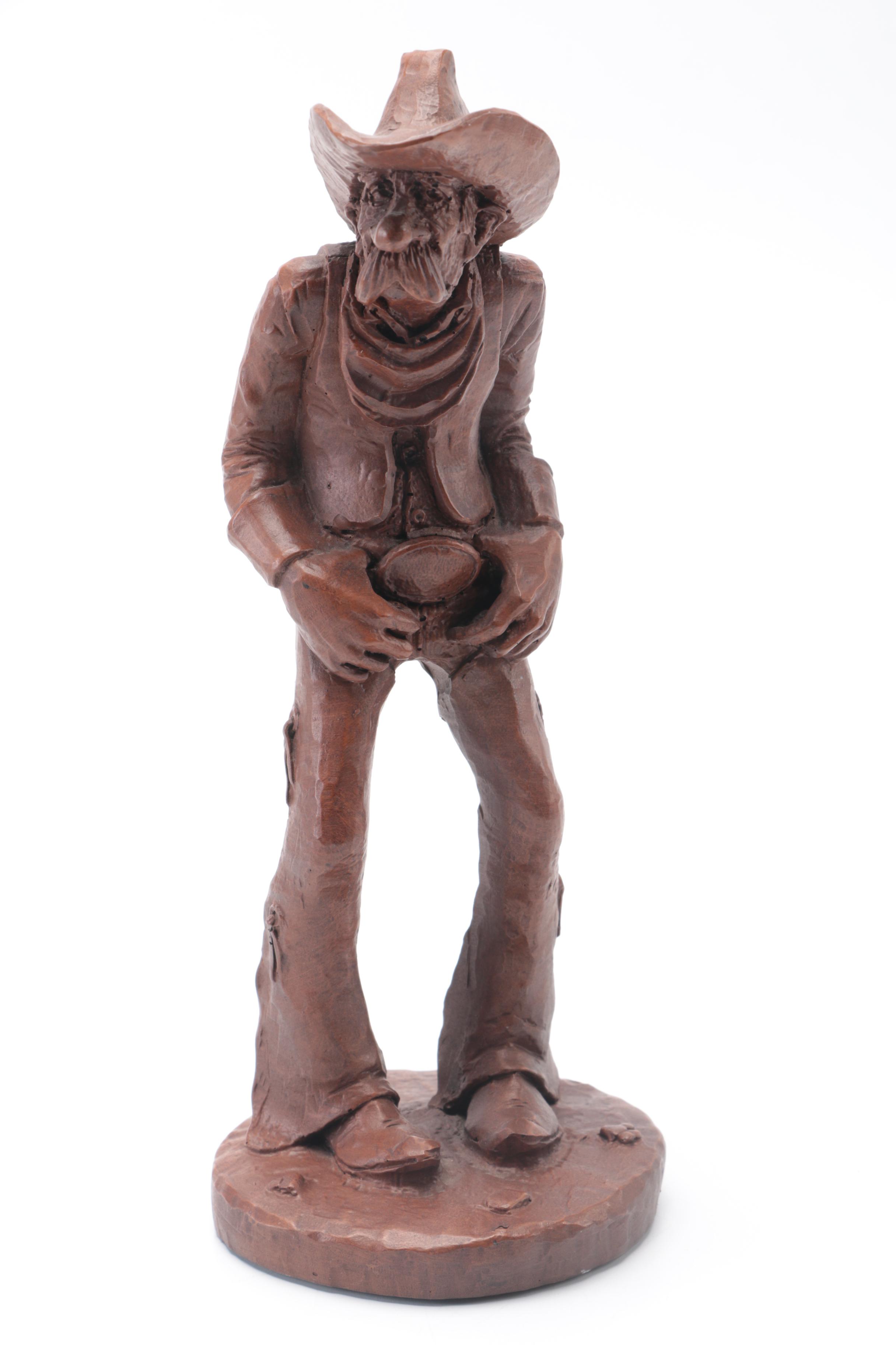 Group of Cowboy Resin Figurines EBTH