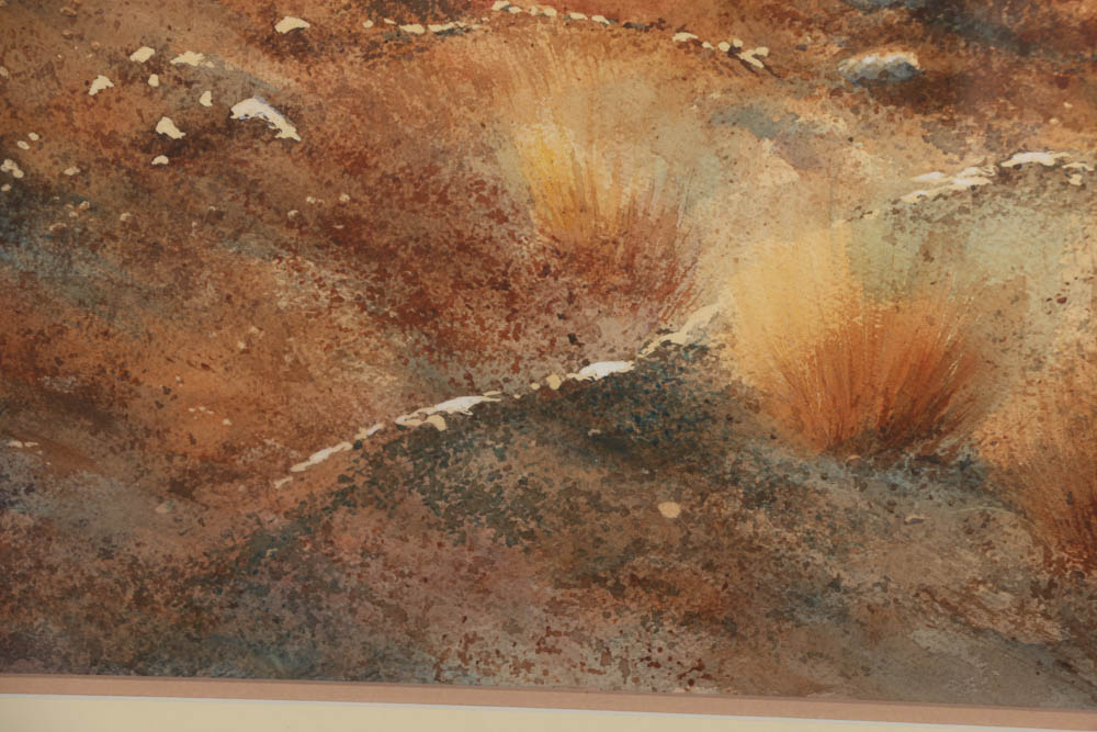 Secundino Sandoval Watercolor Painting on Paper of American Southwest Scene EBTH