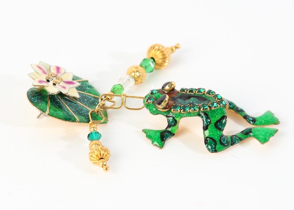 Whimsical Gold Tone Frog Themed Jewelry EBTH