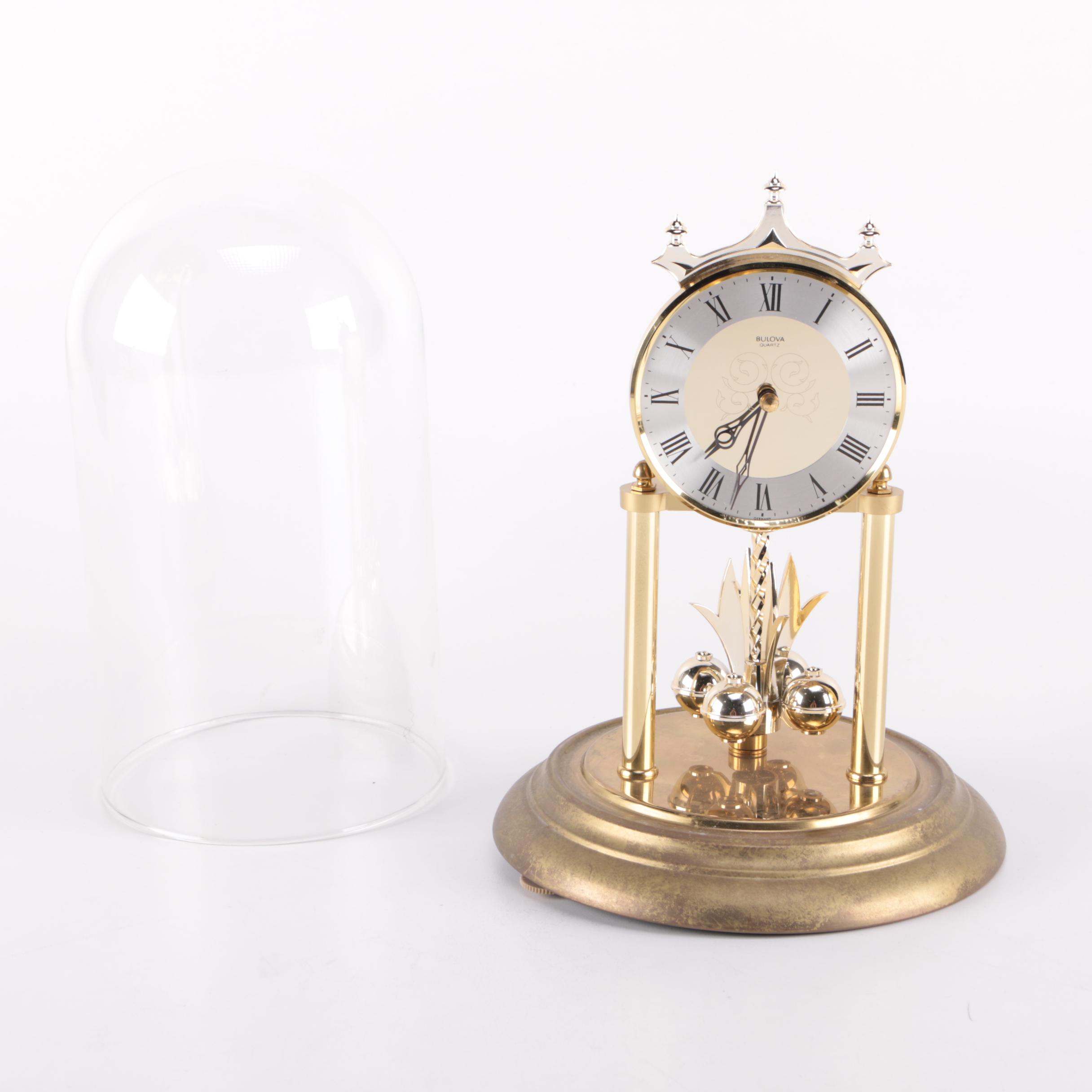 Bulova Quartz Brass Anniversary Clock EBTH