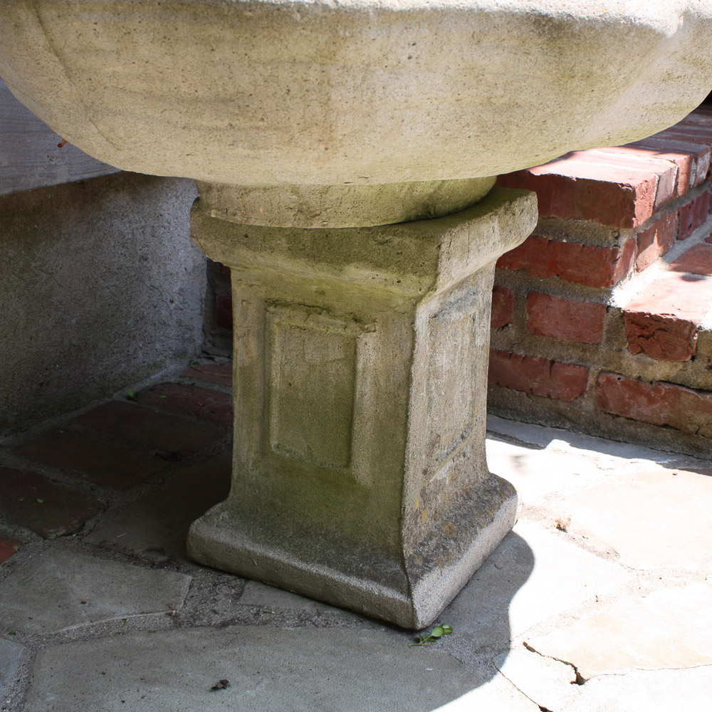 Cast Concrete Cherub Fountain Birdbath EBTH