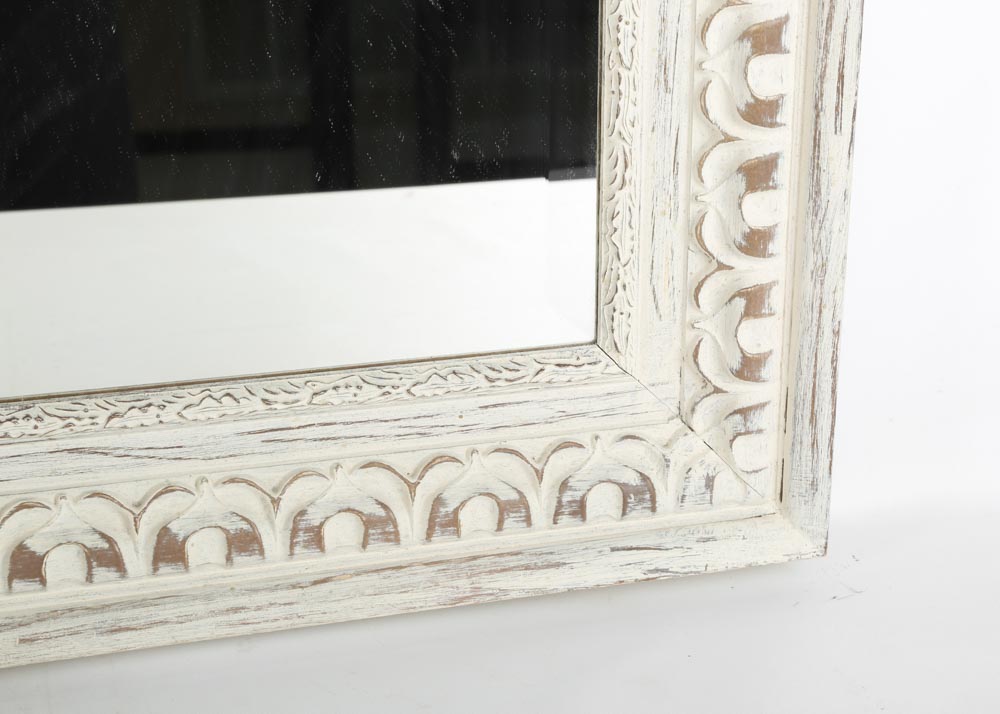 Whitewashed Wall Mirror EBTH