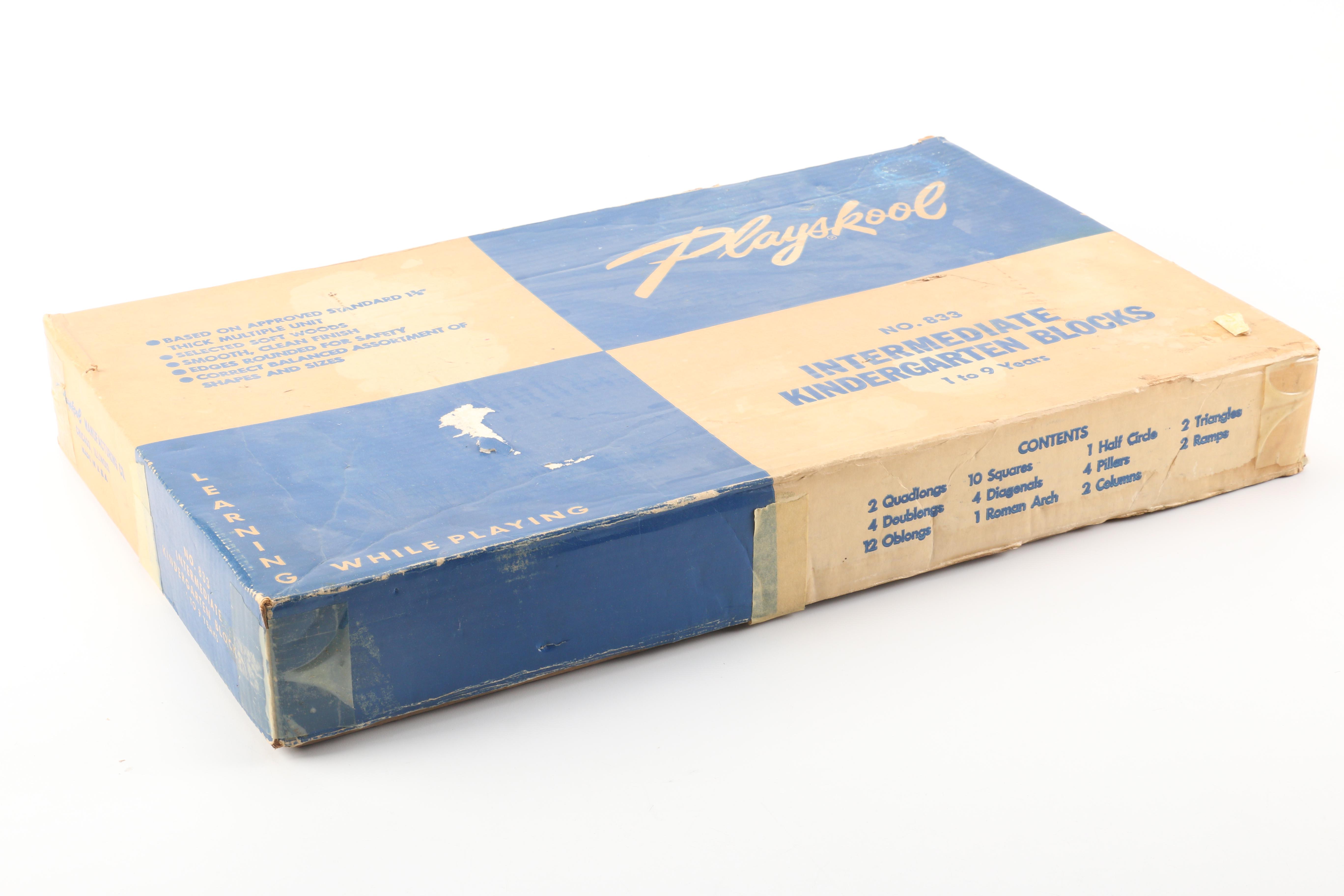 1950s Playskool Intermediate Kindergarten Blocks EBTH