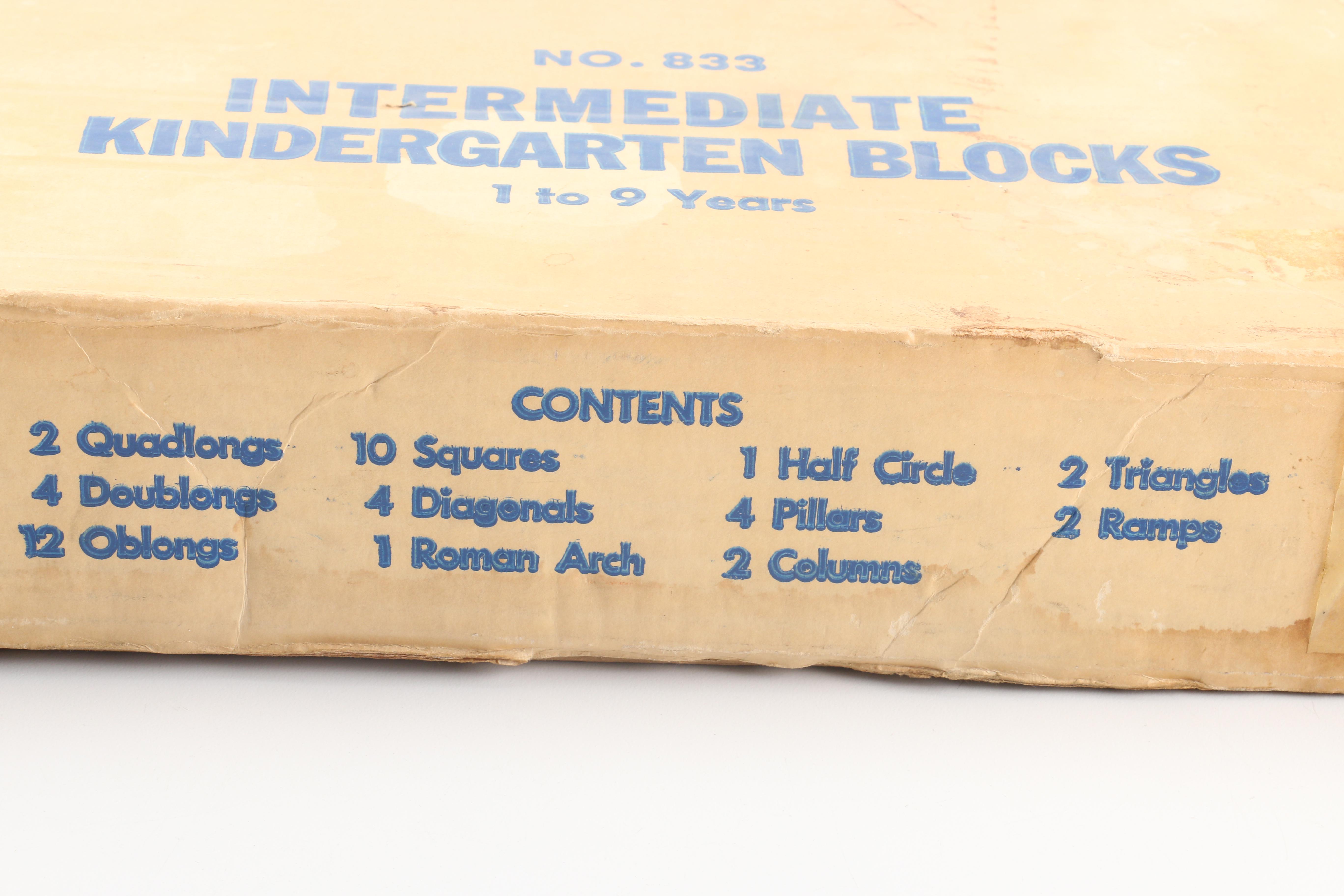 1950s Playskool Intermediate Kindergarten Blocks EBTH