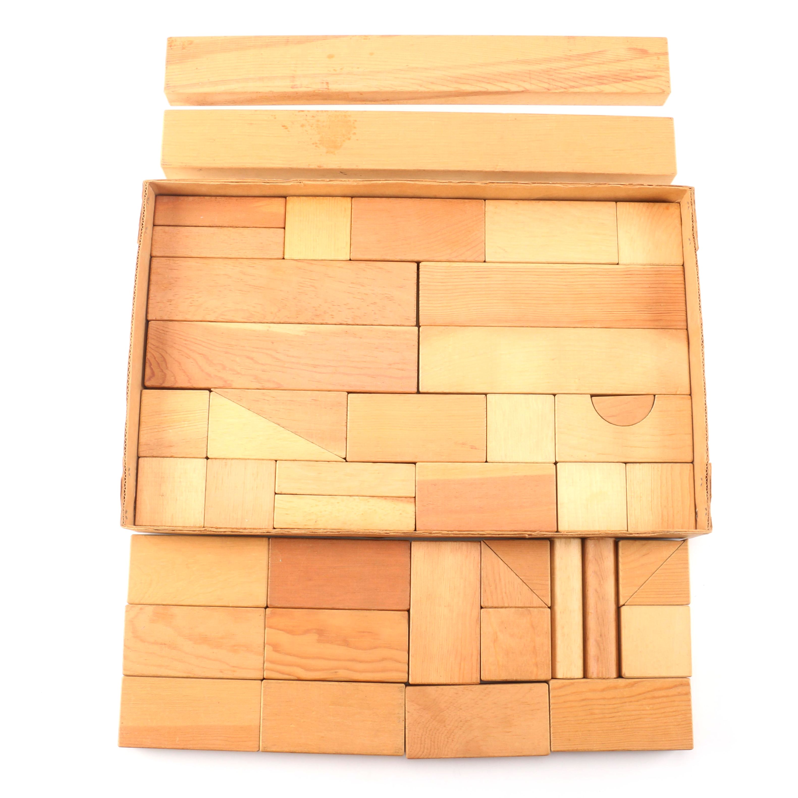 1950s Playskool Intermediate Kindergarten Blocks EBTH