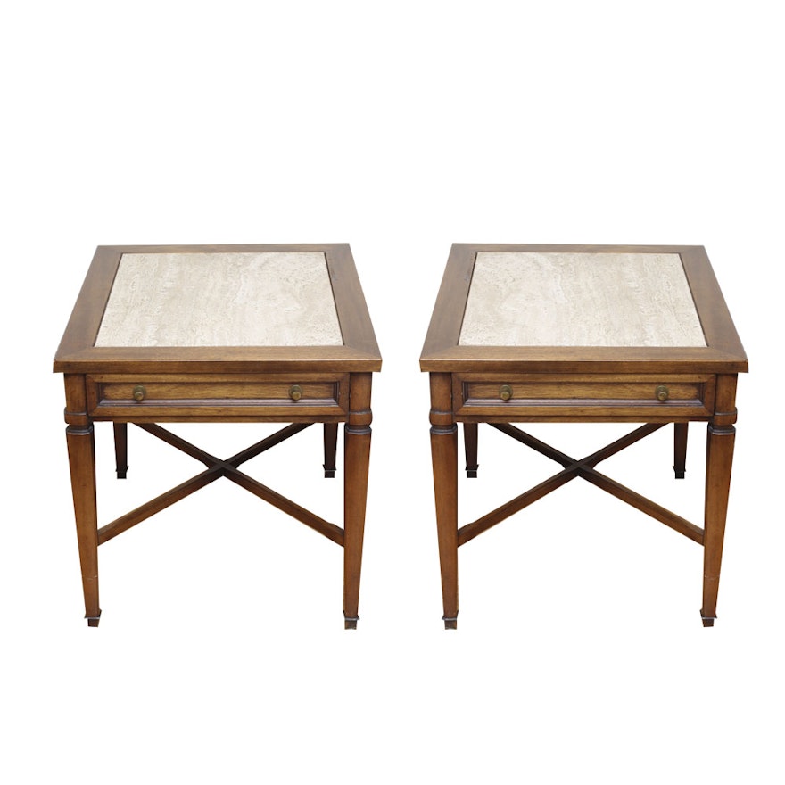 Pair of Sheraton Style Side Tables from Fine Furniture by Gordon's Inc.