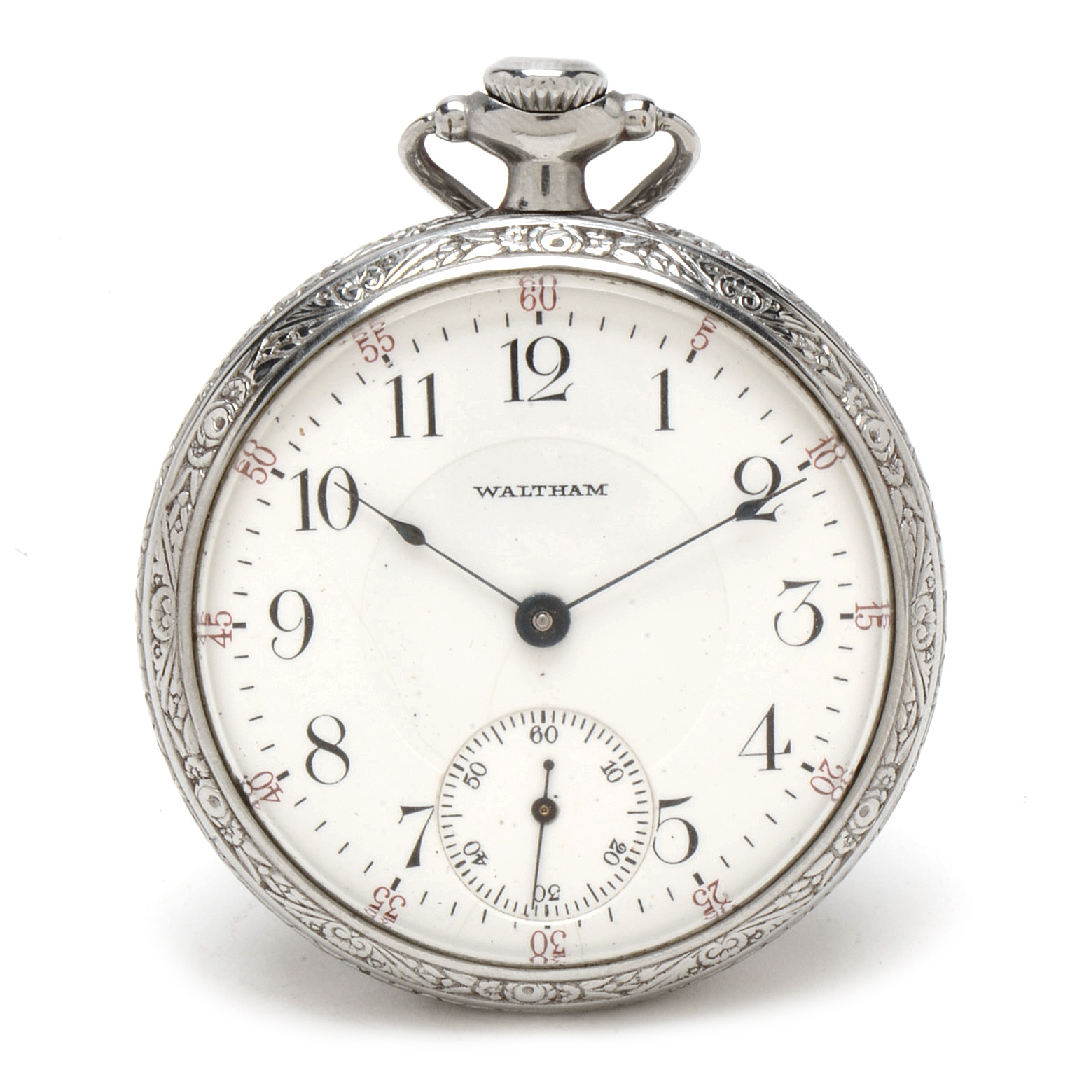 Antique Waltham SilverTone Open Face Pocket Watch EBTH