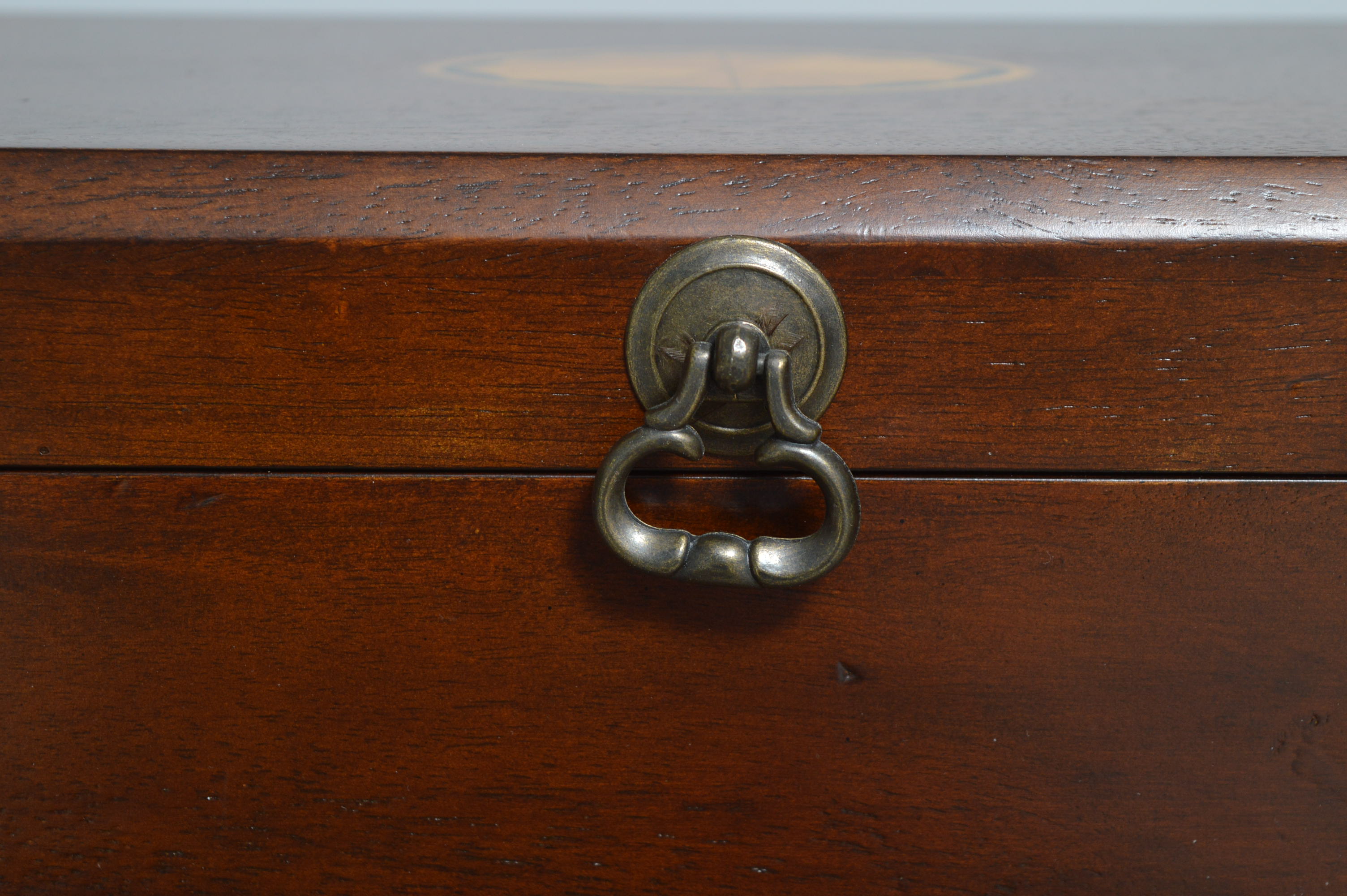 Mahogany End Table with Hinged Top by Accents Beyond EBTH