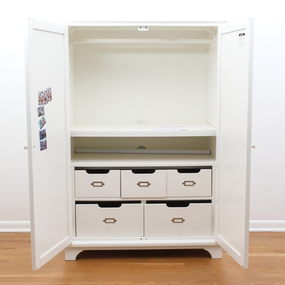 Child's White Armoire by Pottery Barn EBTH