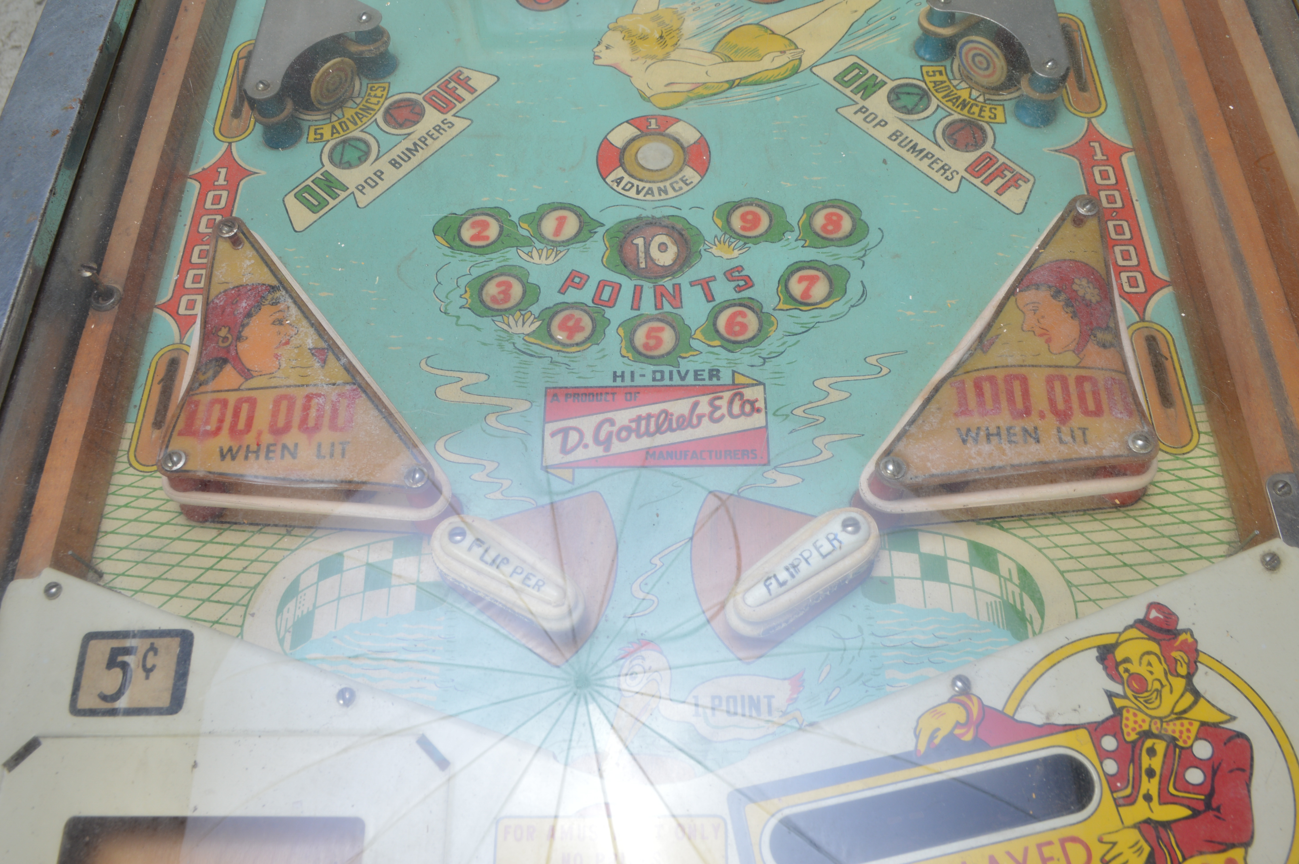 Vintage 1959 Gottlieb "HiDiver" Pinball Machine EBTH