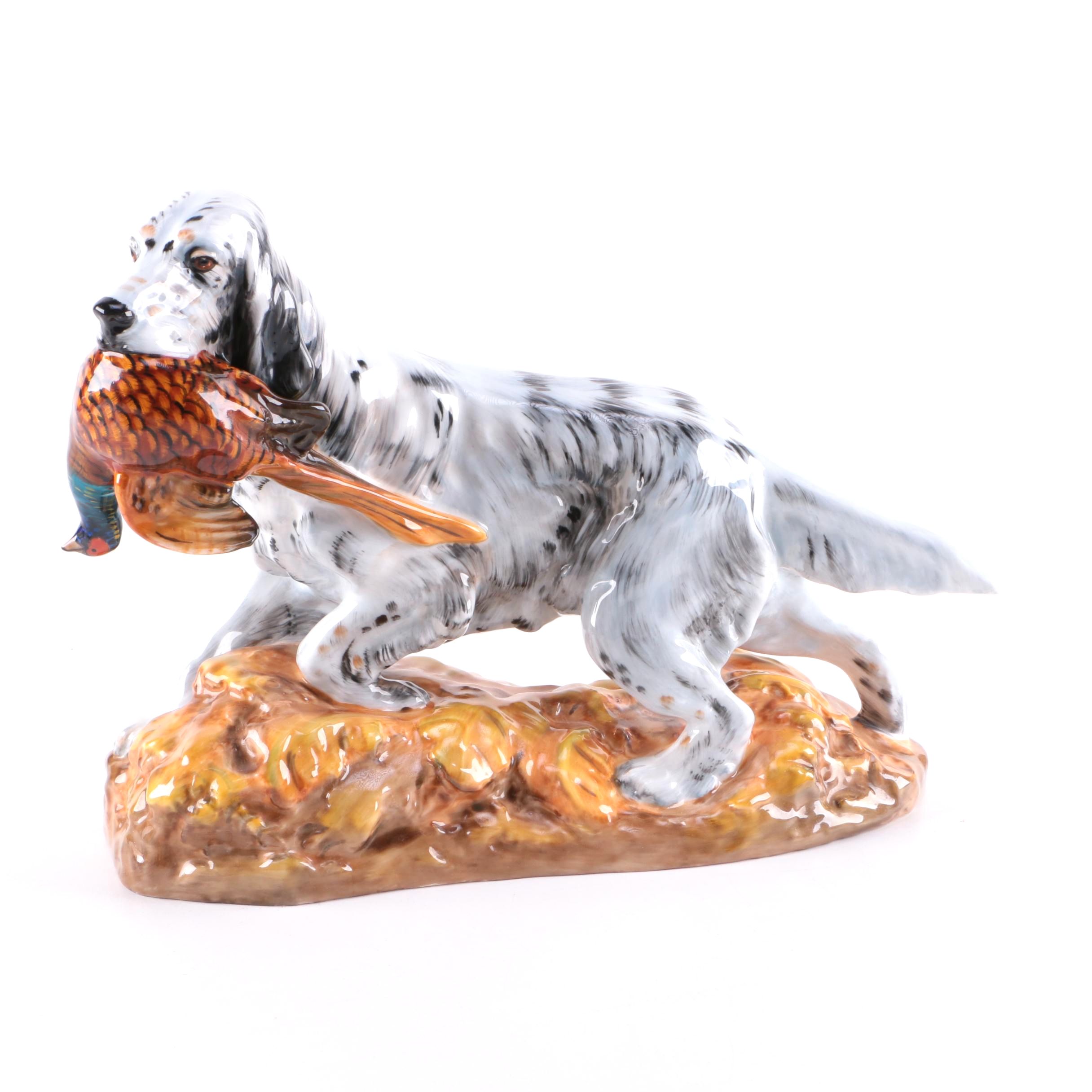 Royal Doulton English Setter With Pheasant Figurine EBTH