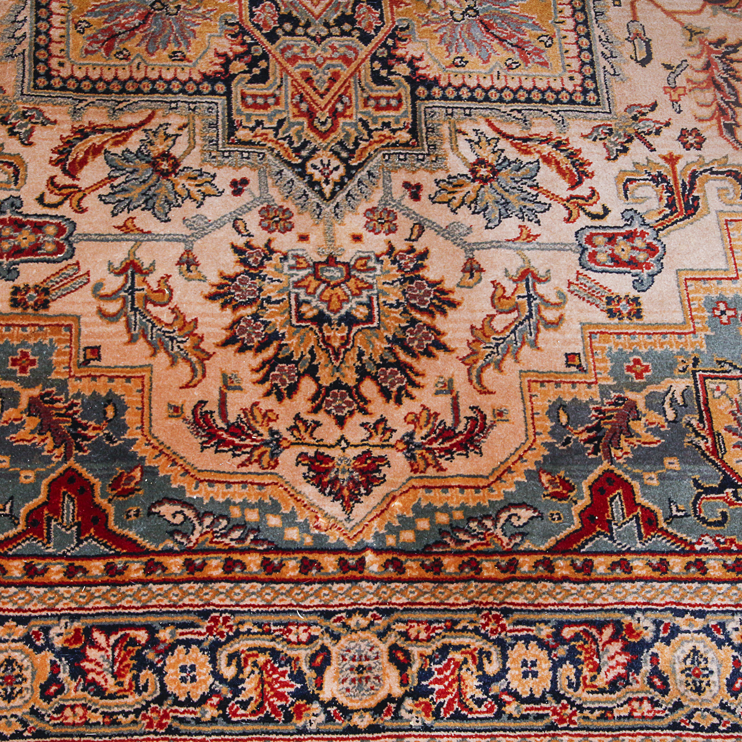 Machine Woven Wool "Heriz" Area Rug by Sears Kismet Collection EBTH