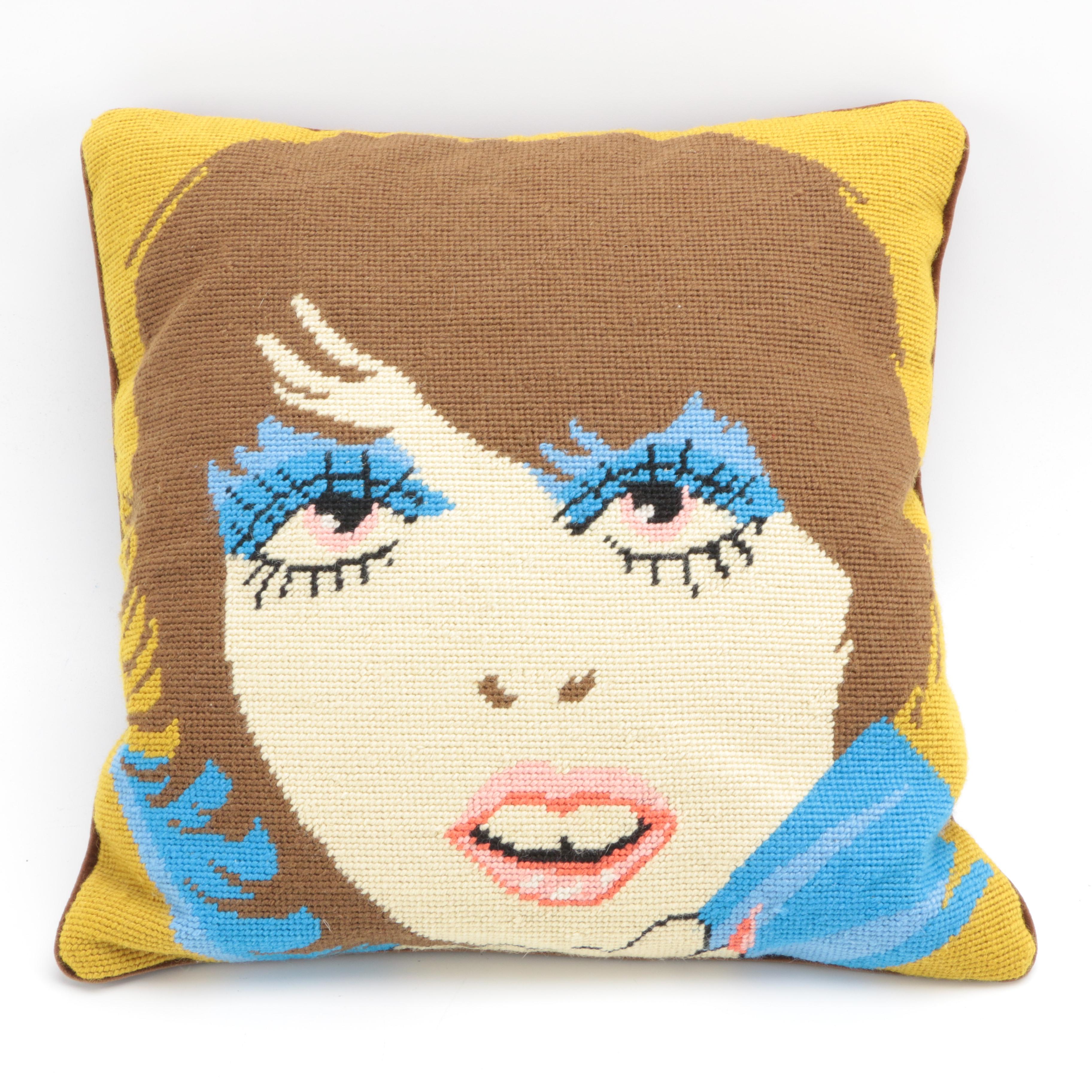 Jonathan Adler Needlepoint Throw Pillows EBTH