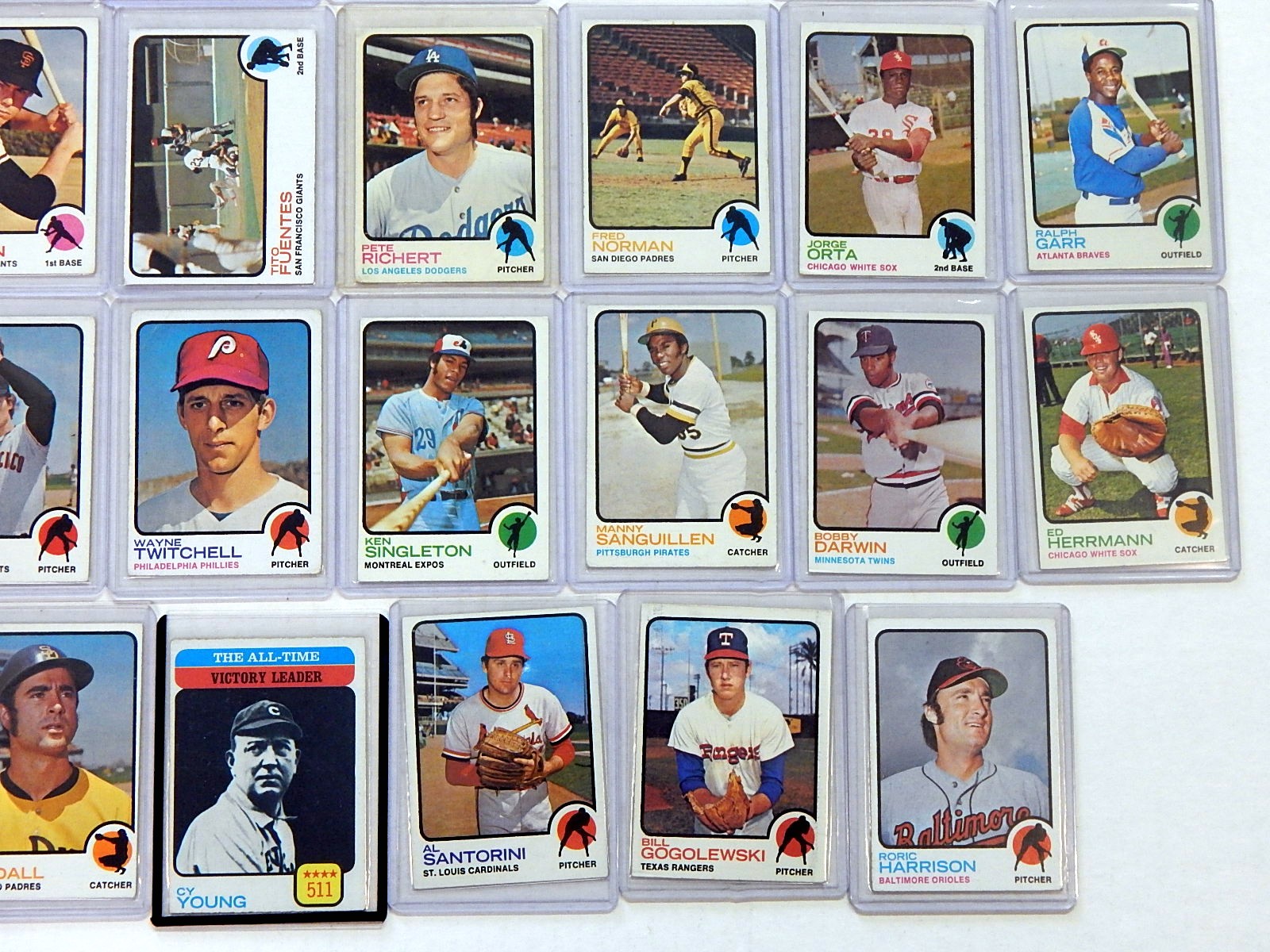 1973 TOPPS Baseball Card Collection in Top Loaders EBTH