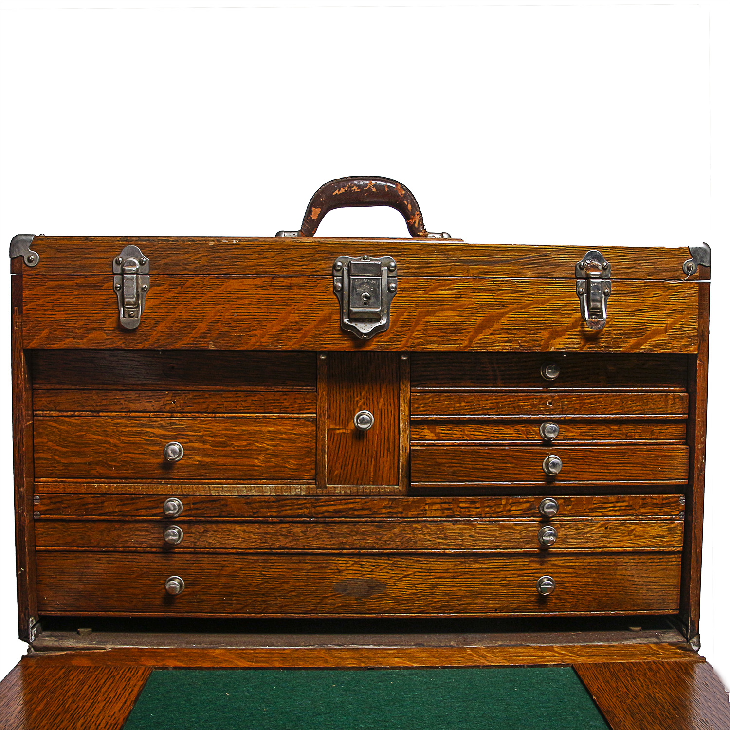 H. Gerstner & Sons Machinist Oak Tool Chest With Contents EBTH