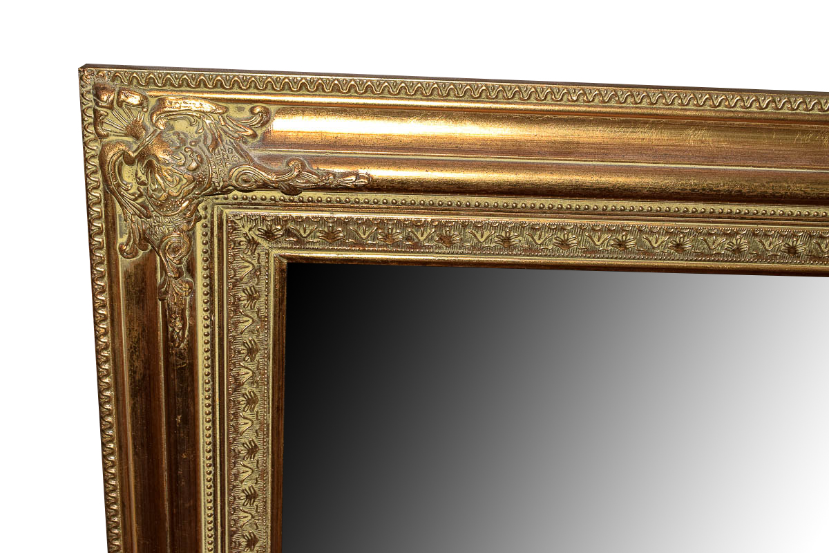 Beveled Gold Frame Wall Mirror EBTH