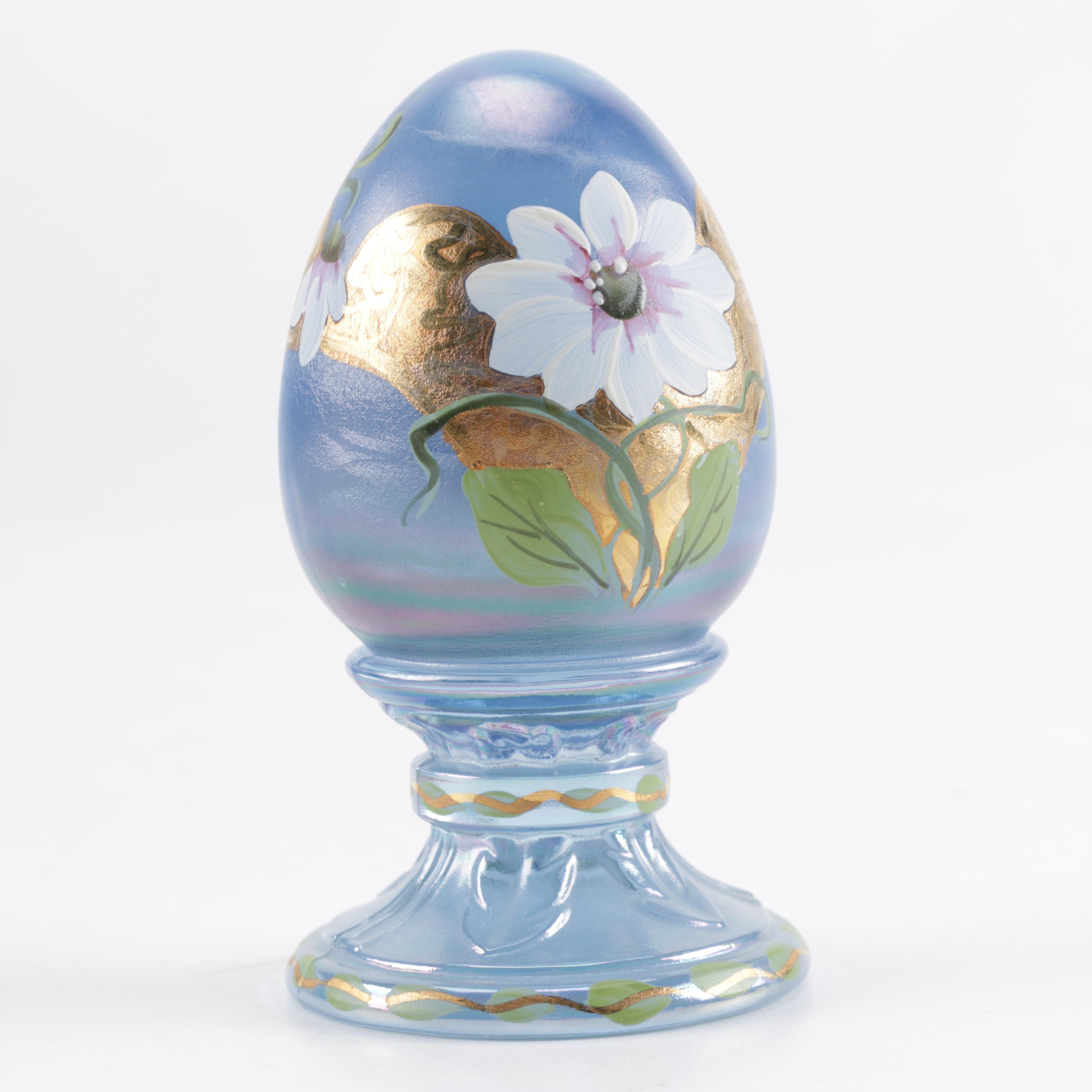 Limited Edition Hand Painted Fenton Glass Eggs EBTH