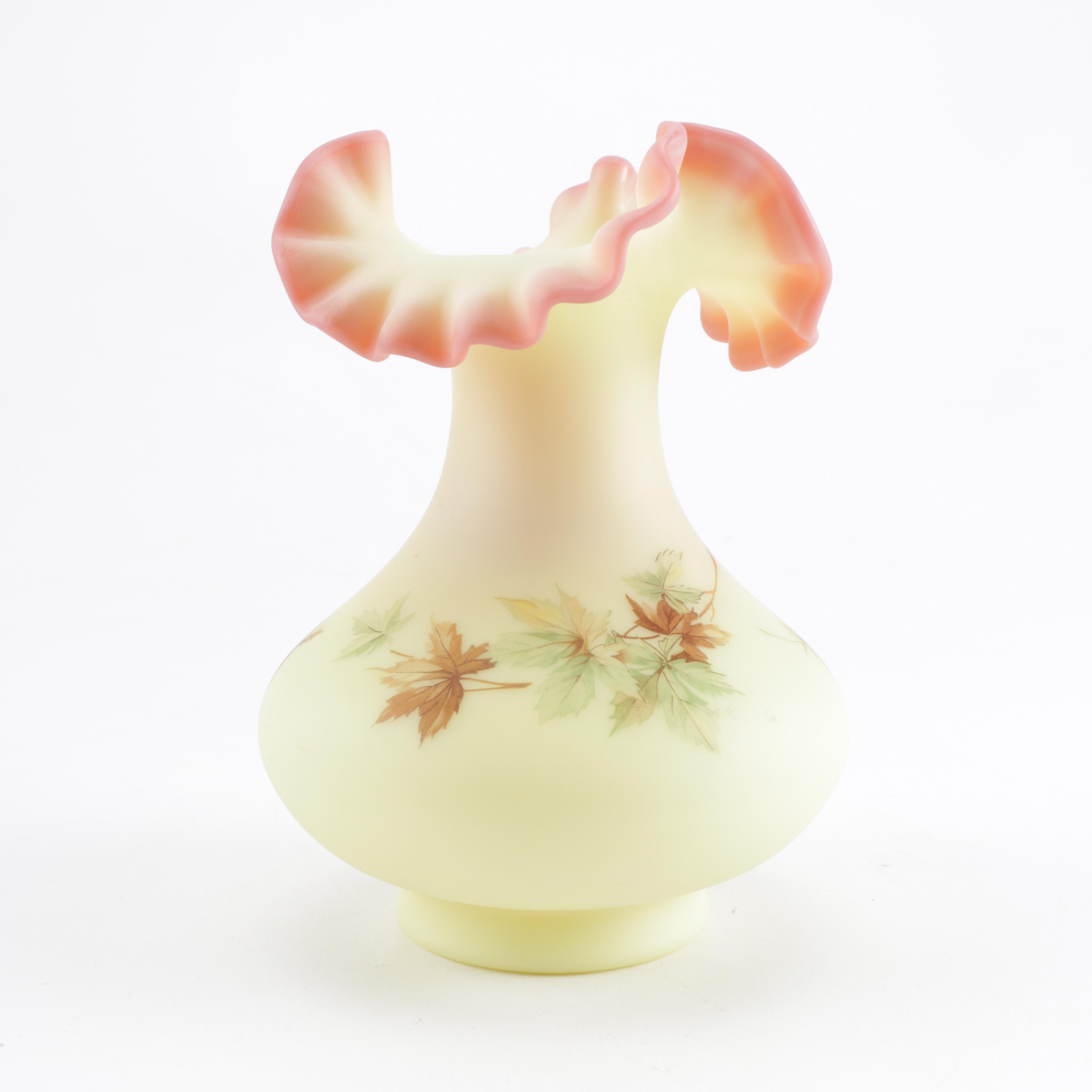 Is Fenton Uranium Glass Dangerous : Vintage Fenton Uranium Glass Wild Rose and Bowknot : Nevertheless, the uranium content of some glass manufactured in the landa and councell evaluated the leaching of uranium into different solutions over a 24 hour period.