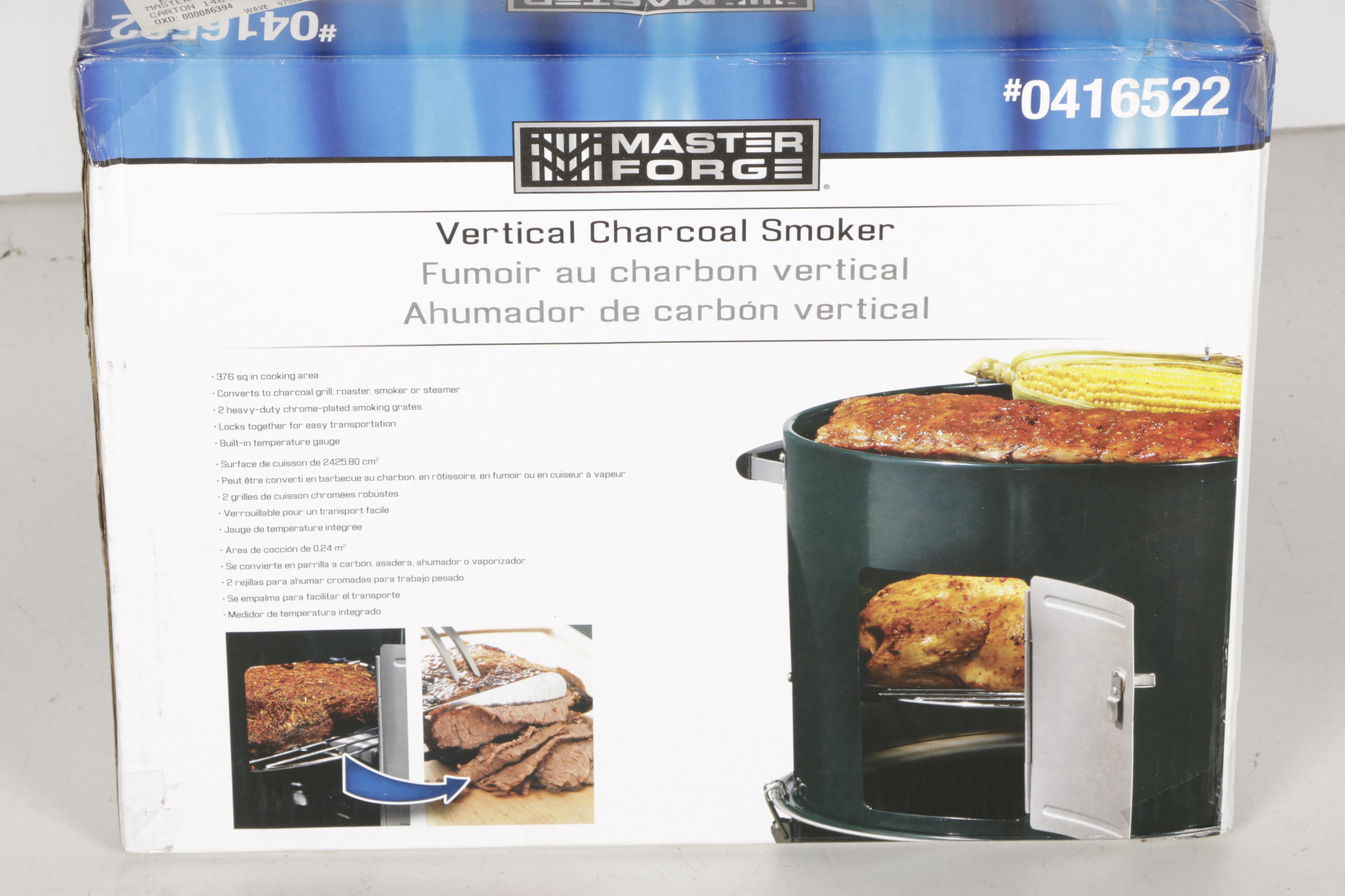 Master Vertical Charcoal Smoker EBTH