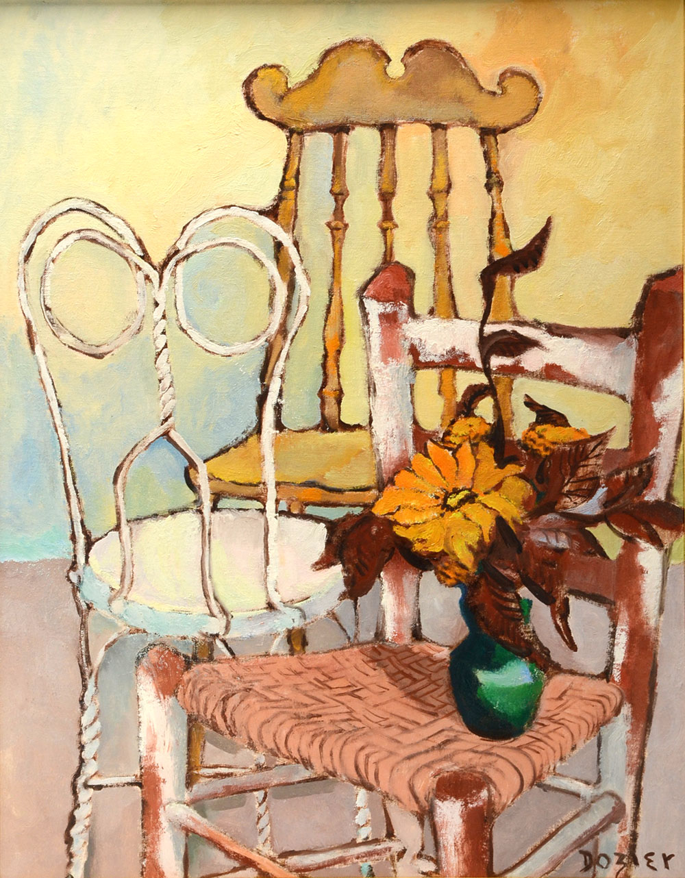 June Dozier Original Still Life Oil on Canvas Board EBTH