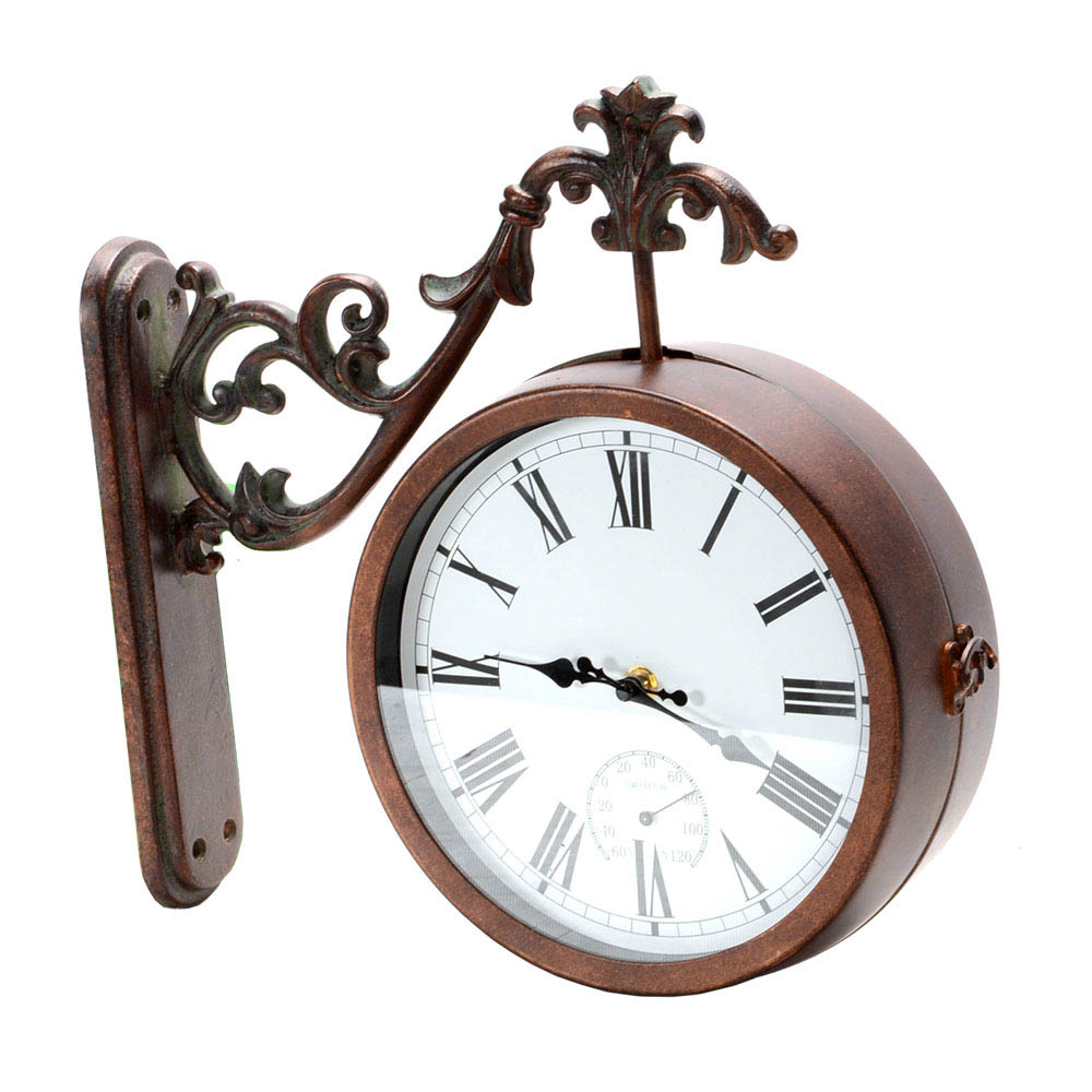 Decorative Wall Mount Clock on Bracket EBTH