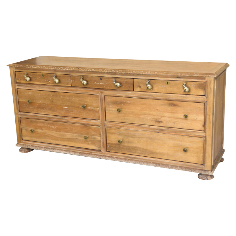 Chest Of Drawers With Rabbit Knobs By Restoration Hardware Ebth