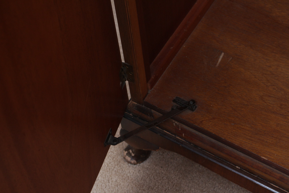 Vintage Mahogany and Olivewood Veneer Armoir by Golden Key Furniture EBTH