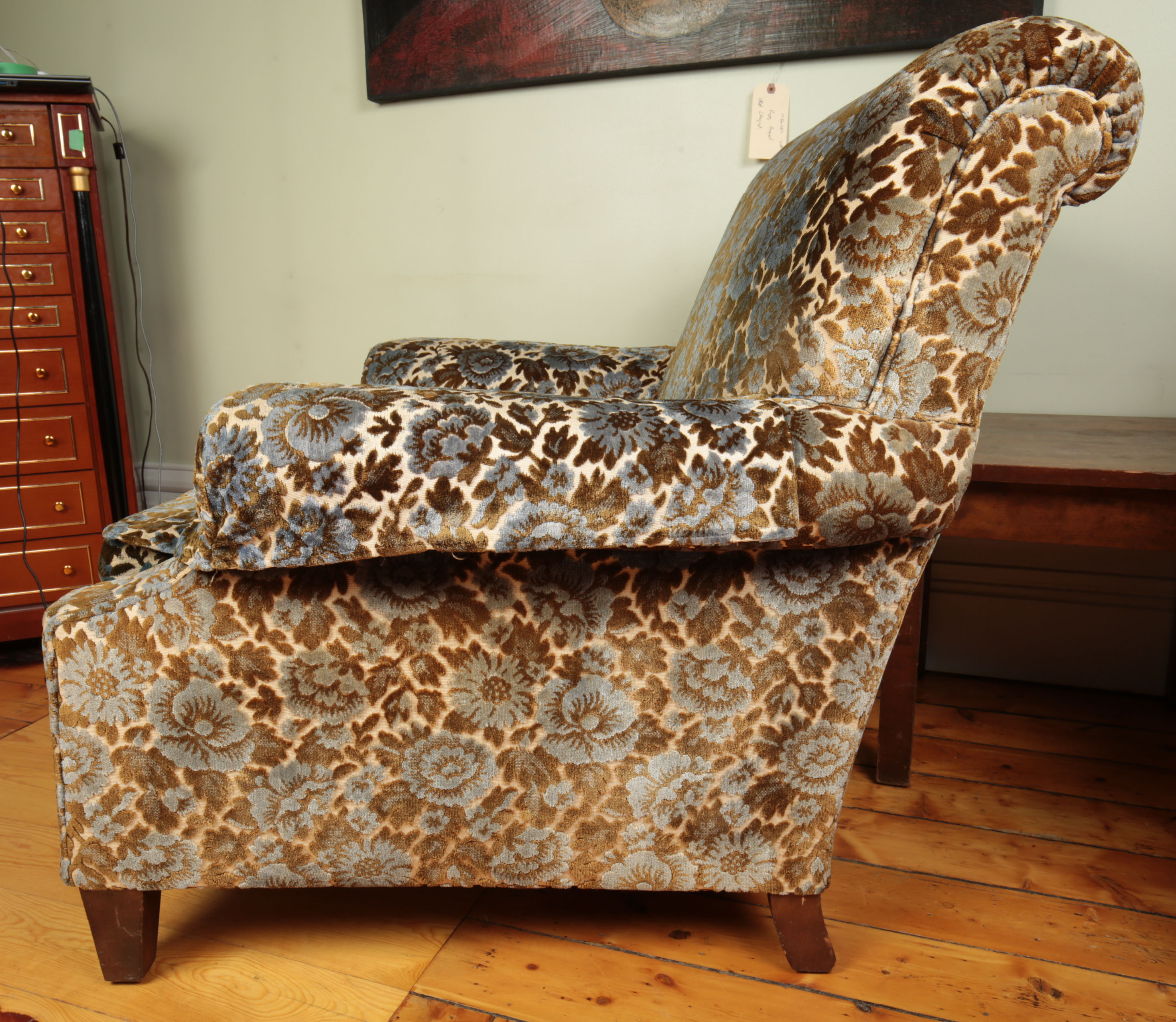 National Upholstery Co. Floral Armchair EBTH