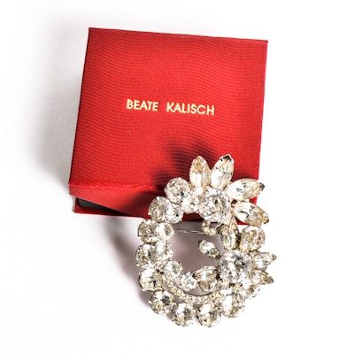 Vintage Eisenberg Rhinestone Costume Brooch Vintage Eisenberg Rhinestone Costume Brooch