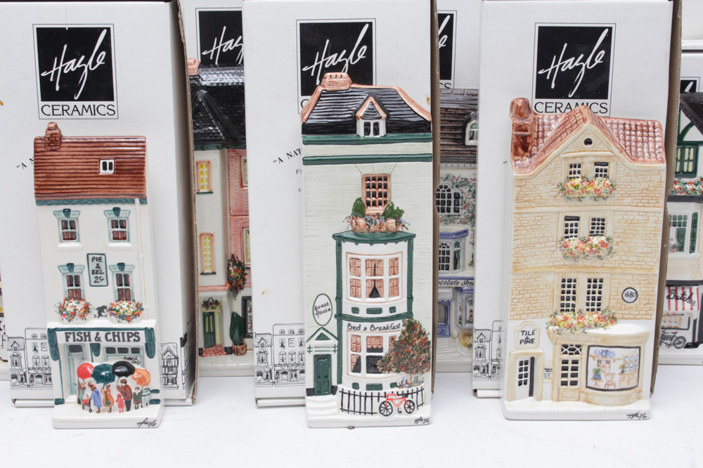 Hazle Ceramics "A Nation of Shopkeepers" British Miniature Storefronts