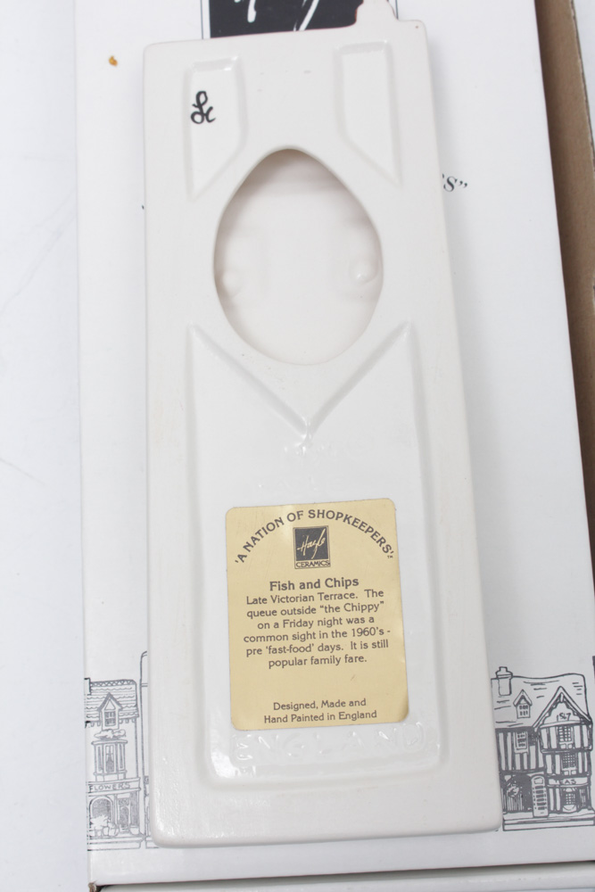 Hazle Ceramics "A Nation of Shopkeepers" British Miniature Storefronts