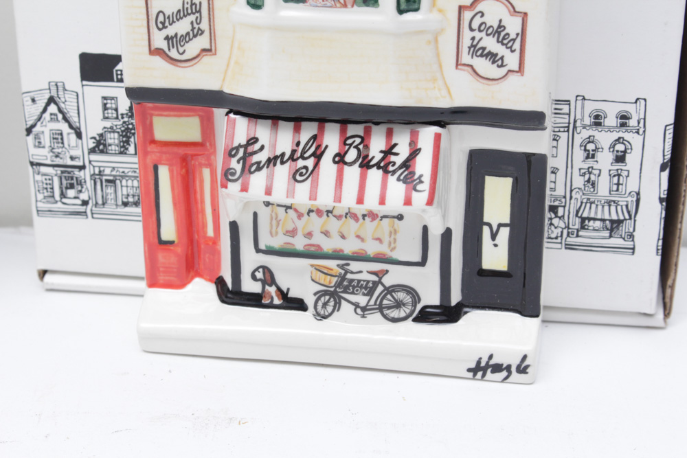 Hazle Ceramics "A Nation of Shopkeepers" British Miniature Storefronts