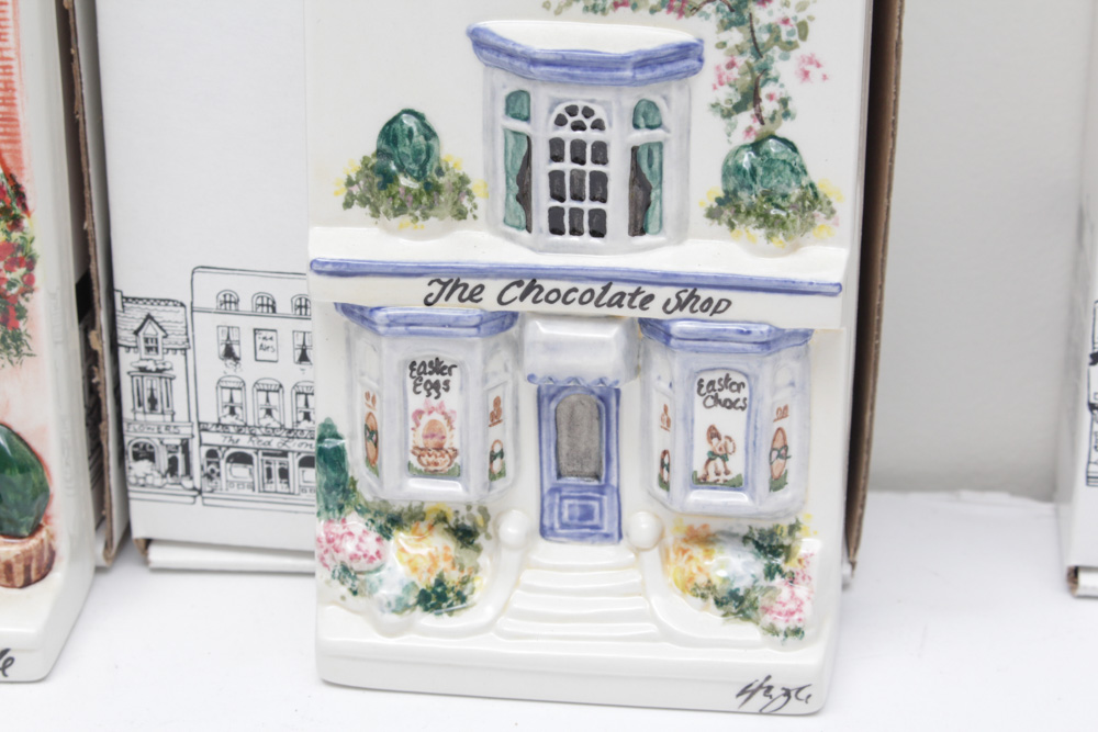 Hazle Ceramics "A Nation of Shopkeepers" British Miniature Storefronts