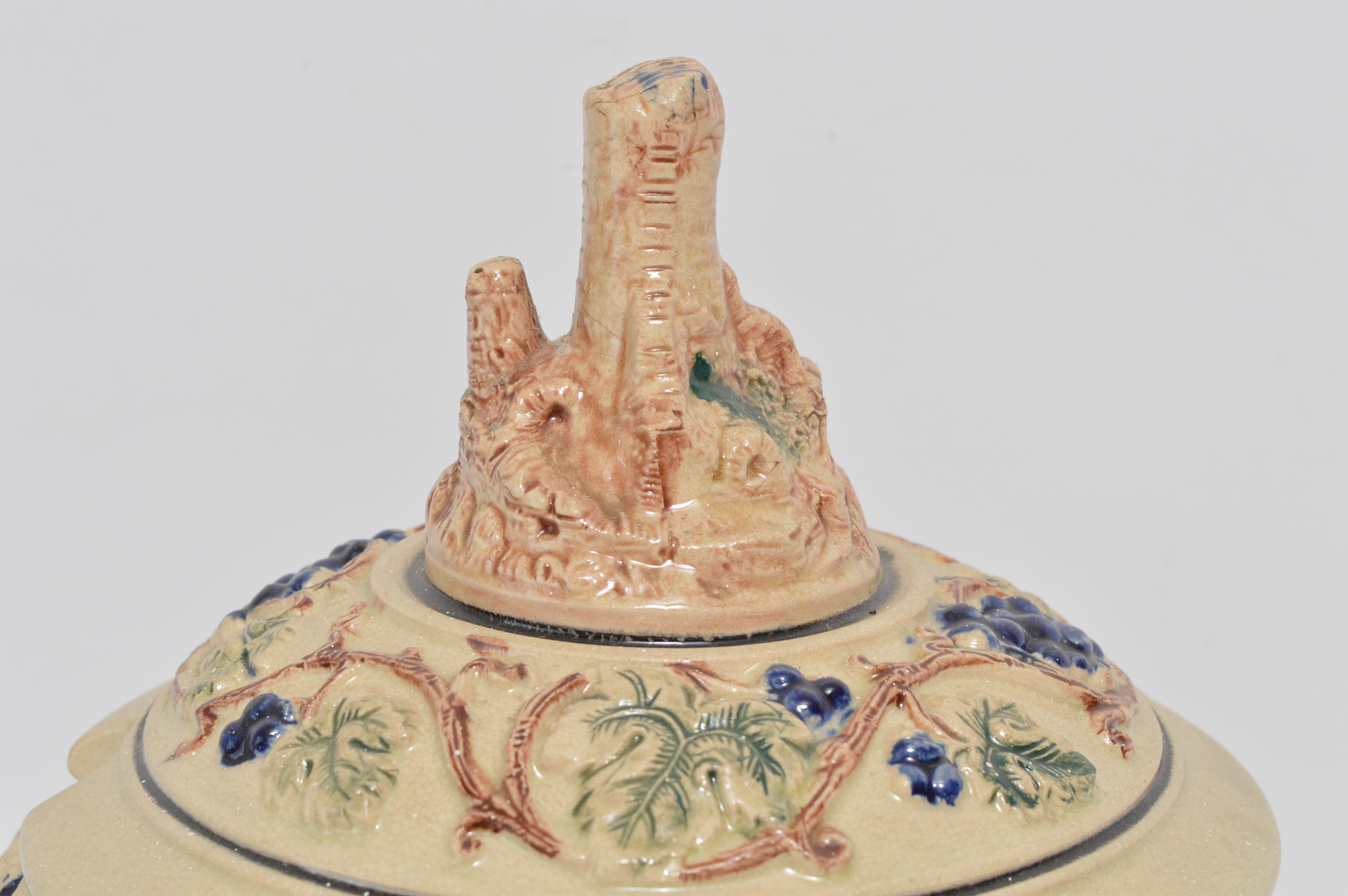 Vintage German Gerz Punch Bowl with Eight Cups EBTH